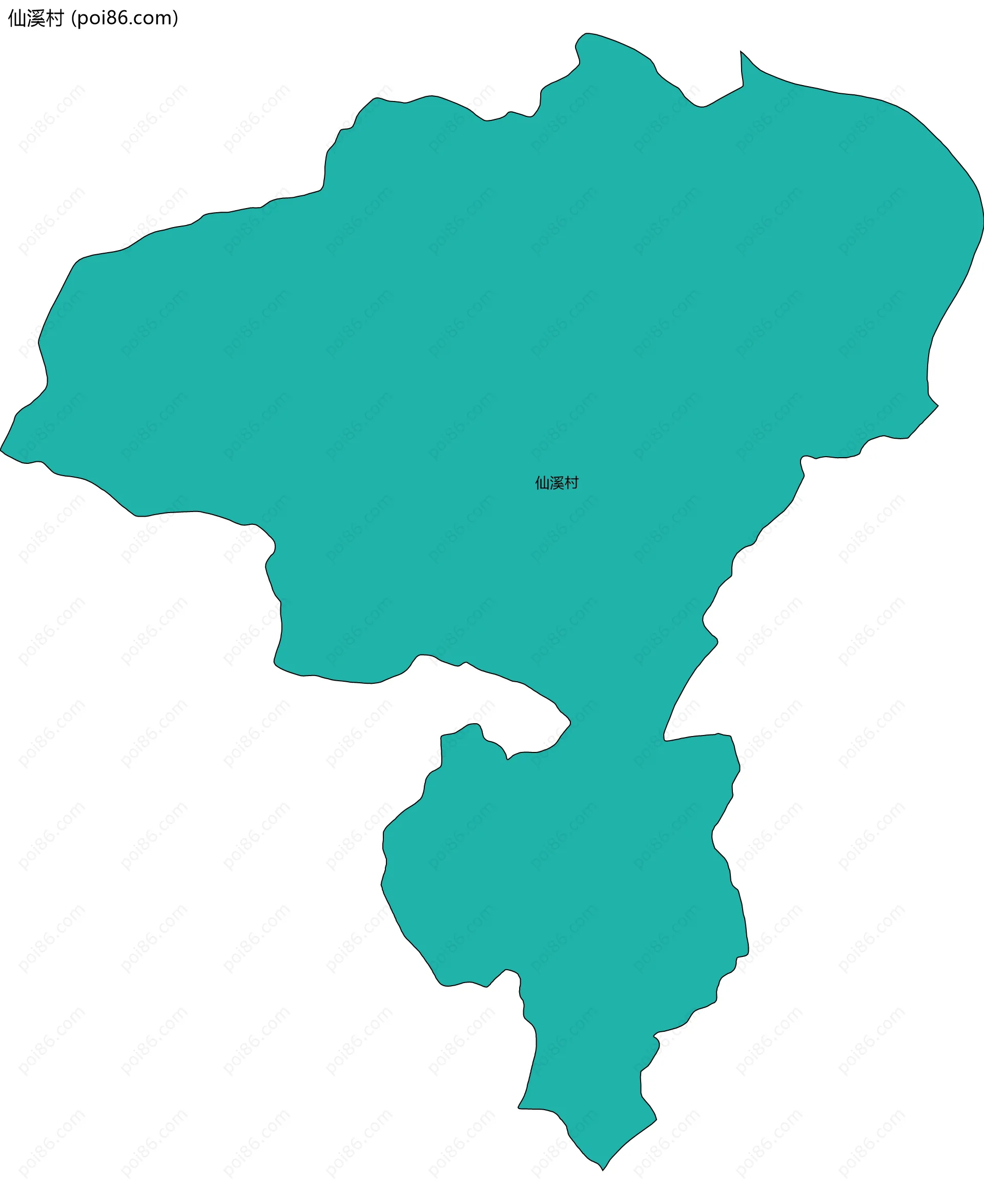 仙溪村边界地图