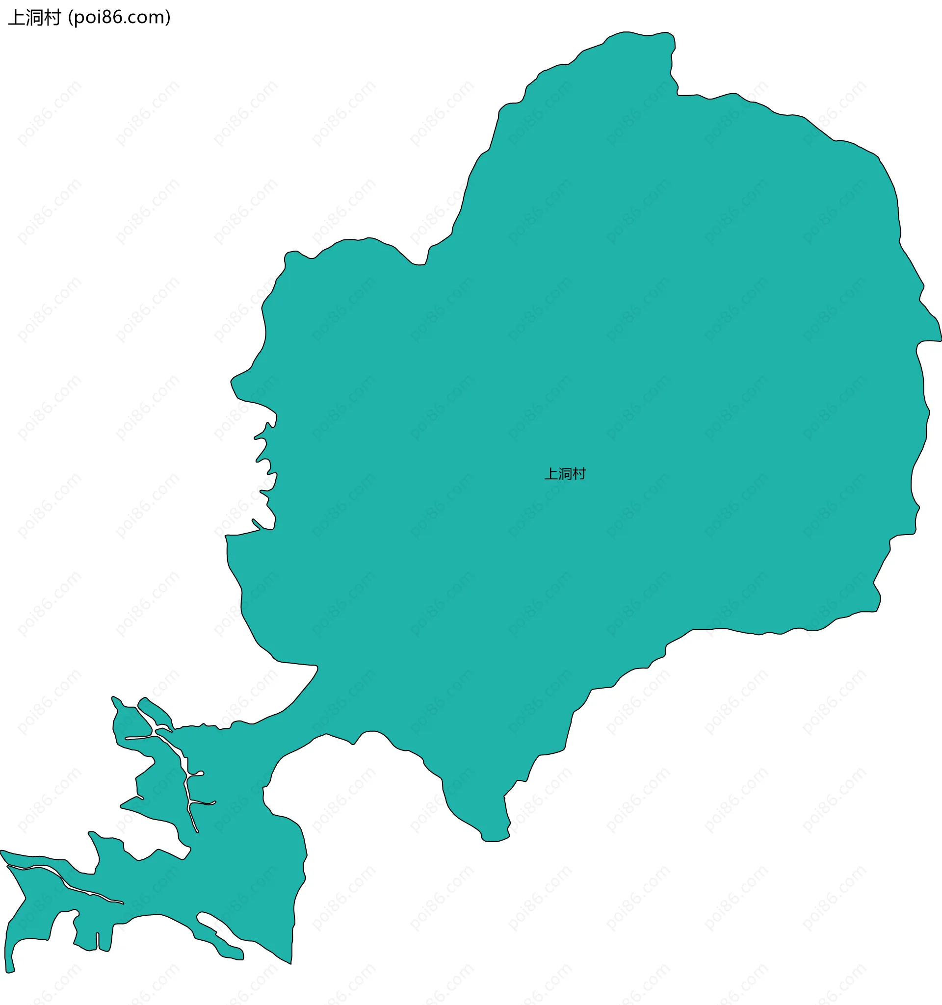 上洞村边界地图