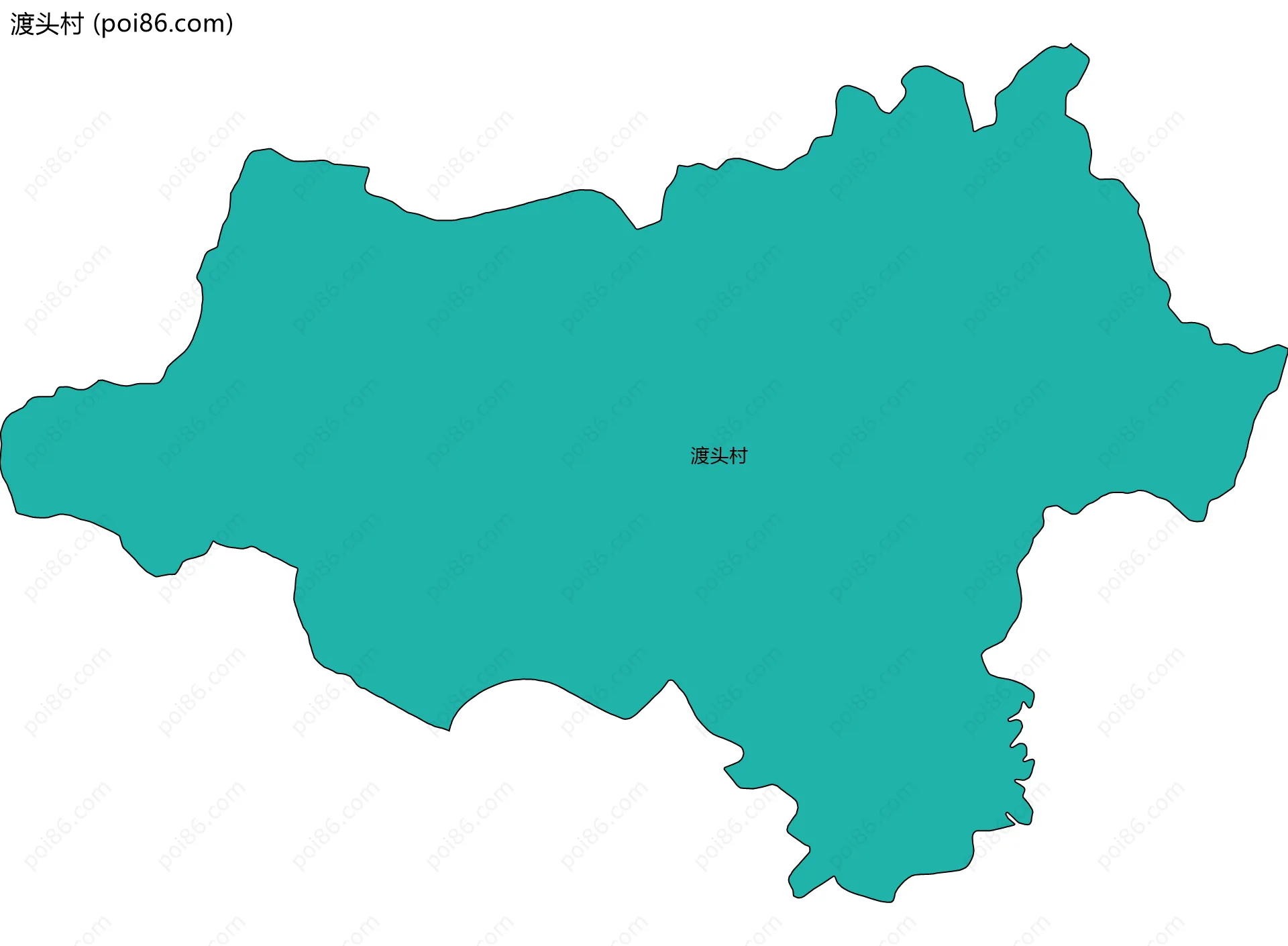 渡头村边界地图