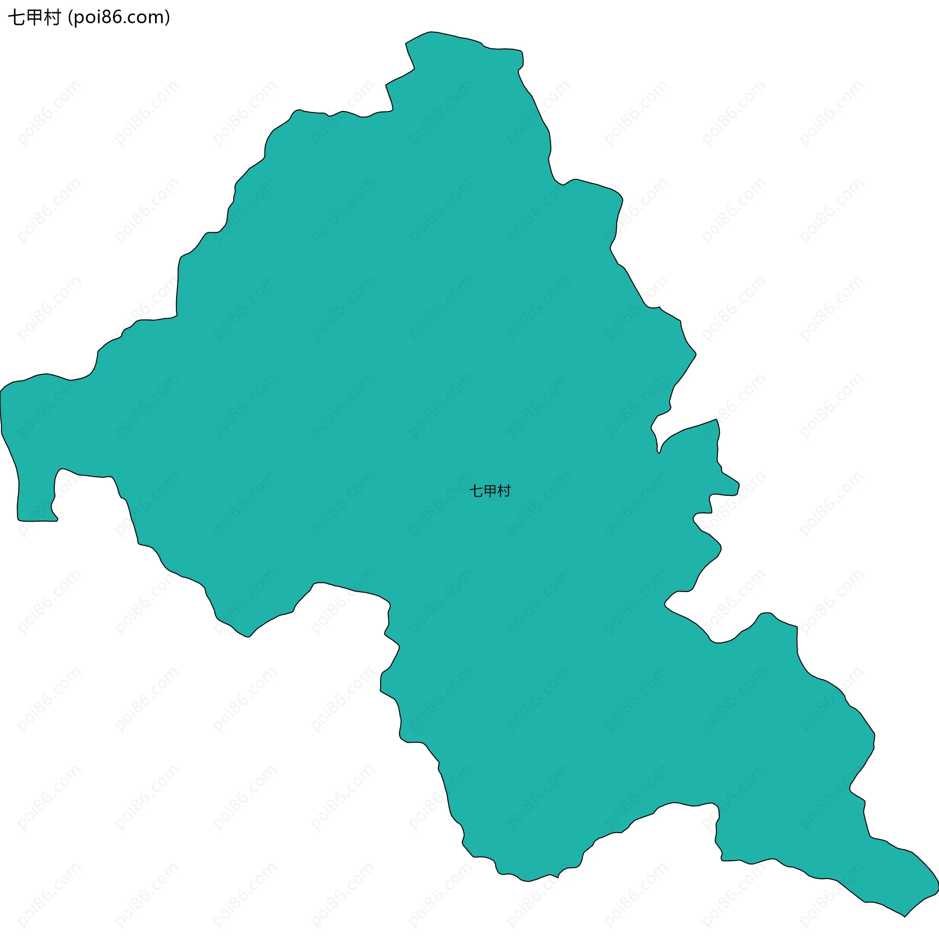 七甲村边界地图