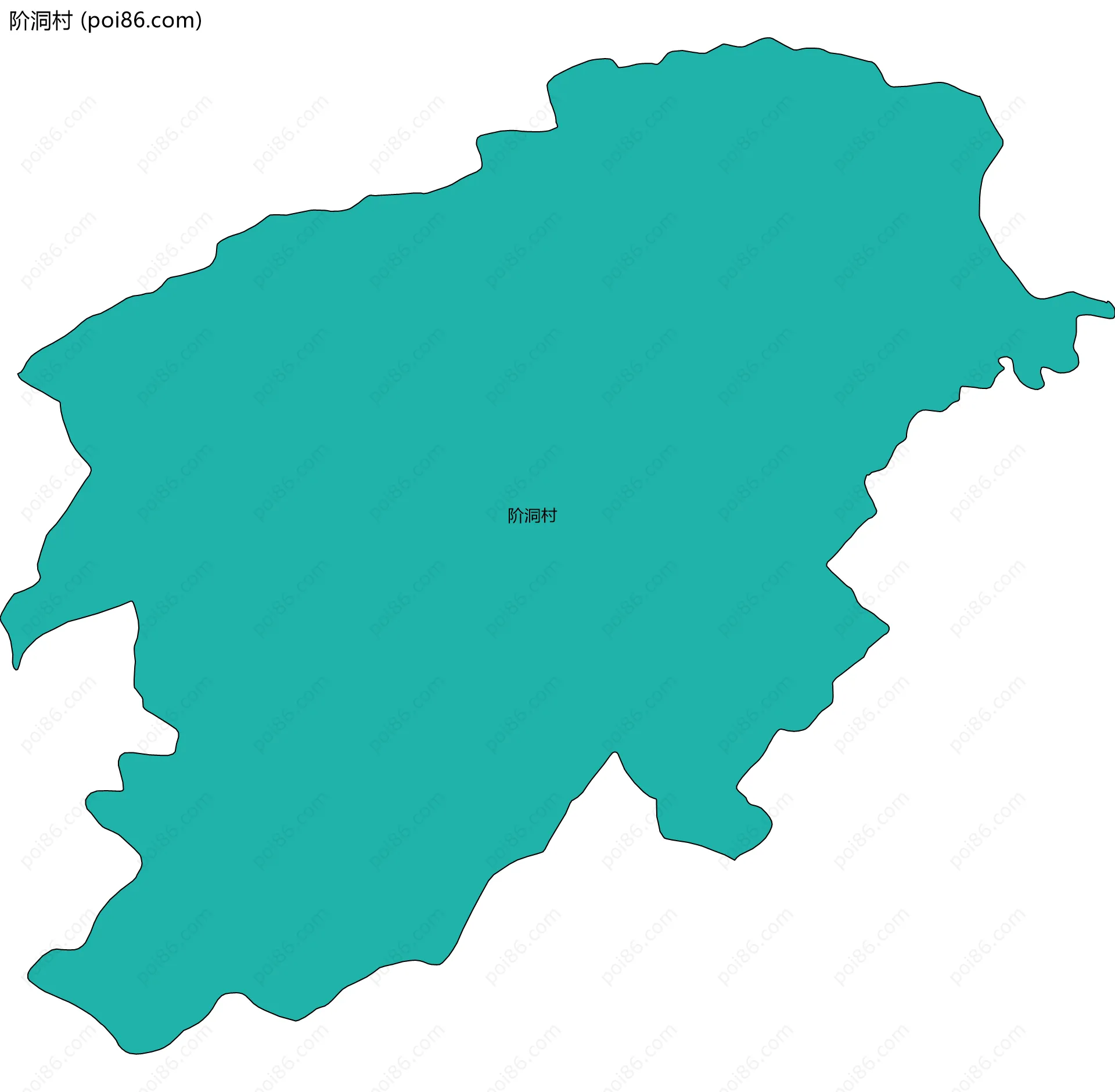 阶洞村边界地图