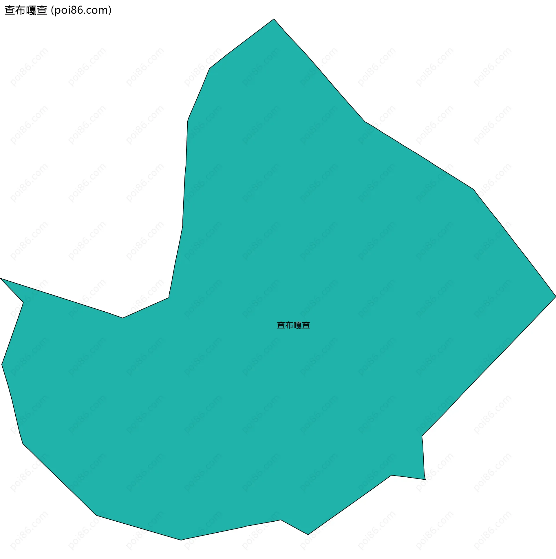 查布嘎查边界地图