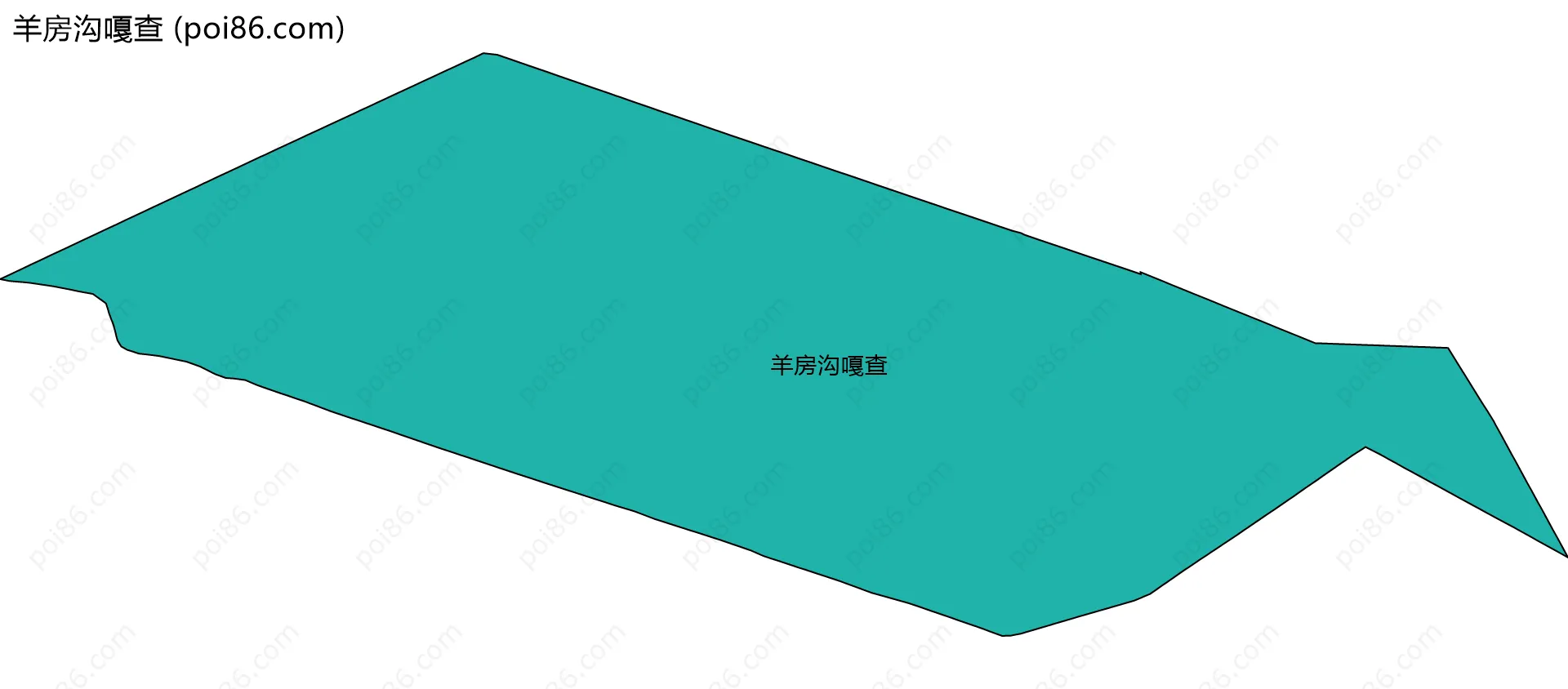 羊房沟嘎查边界地图