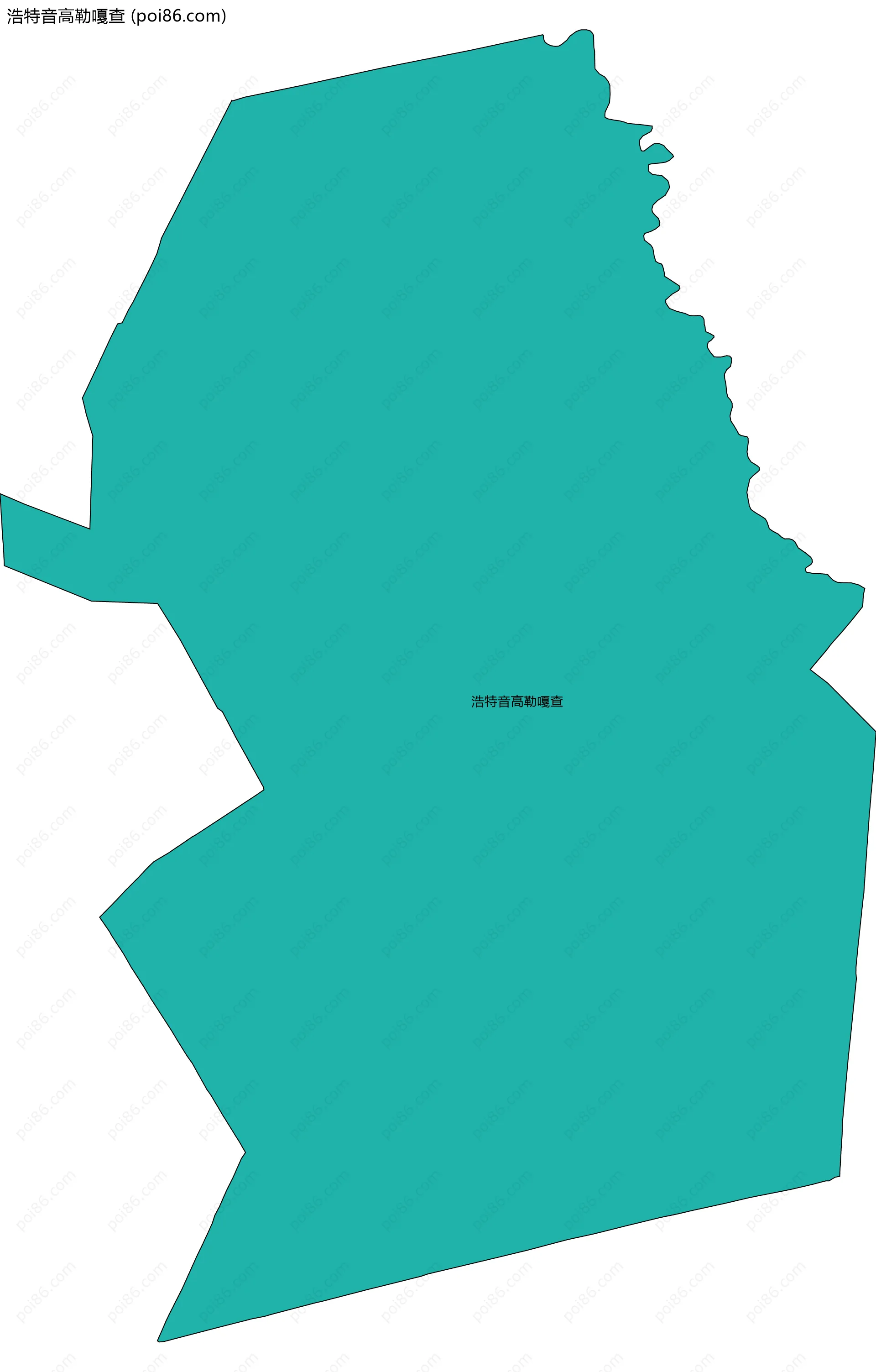 浩特音高勒嘎查边界地图