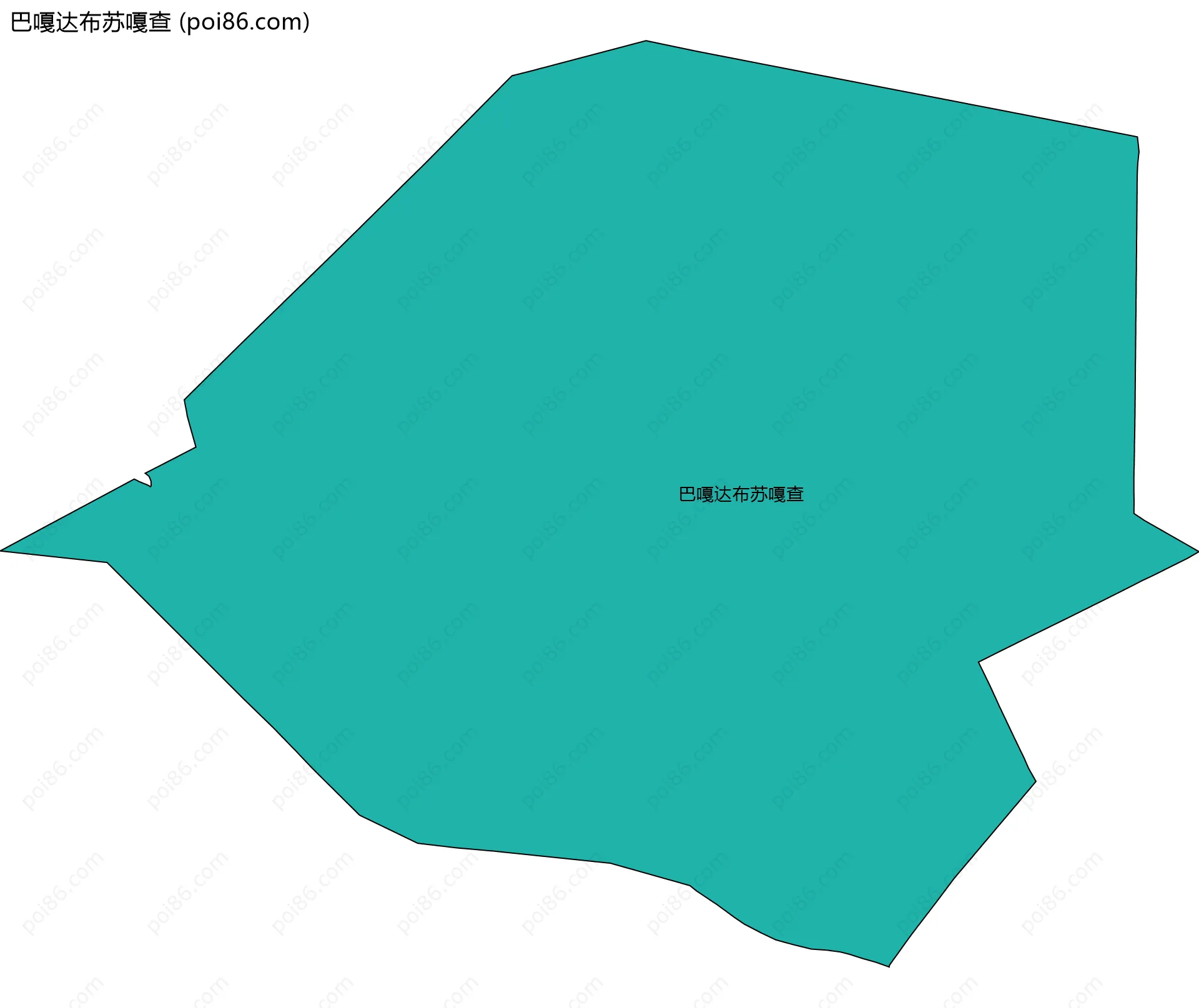 巴嘎达布苏嘎查边界地图