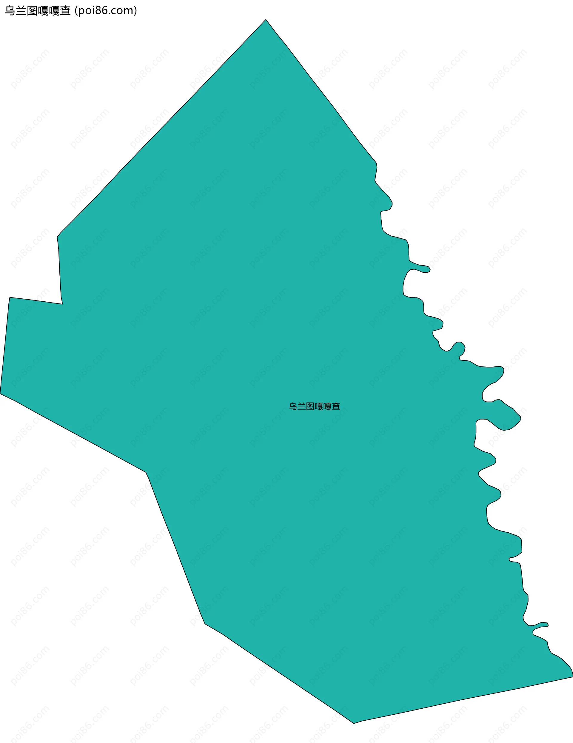 乌兰图嘎嘎查边界地图