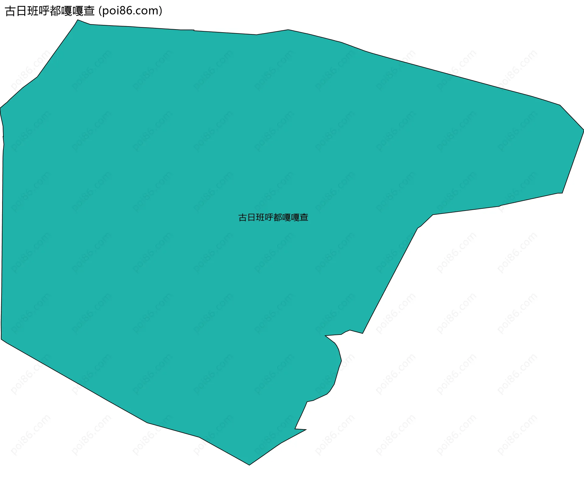 古日班呼都嘎嘎查边界地图