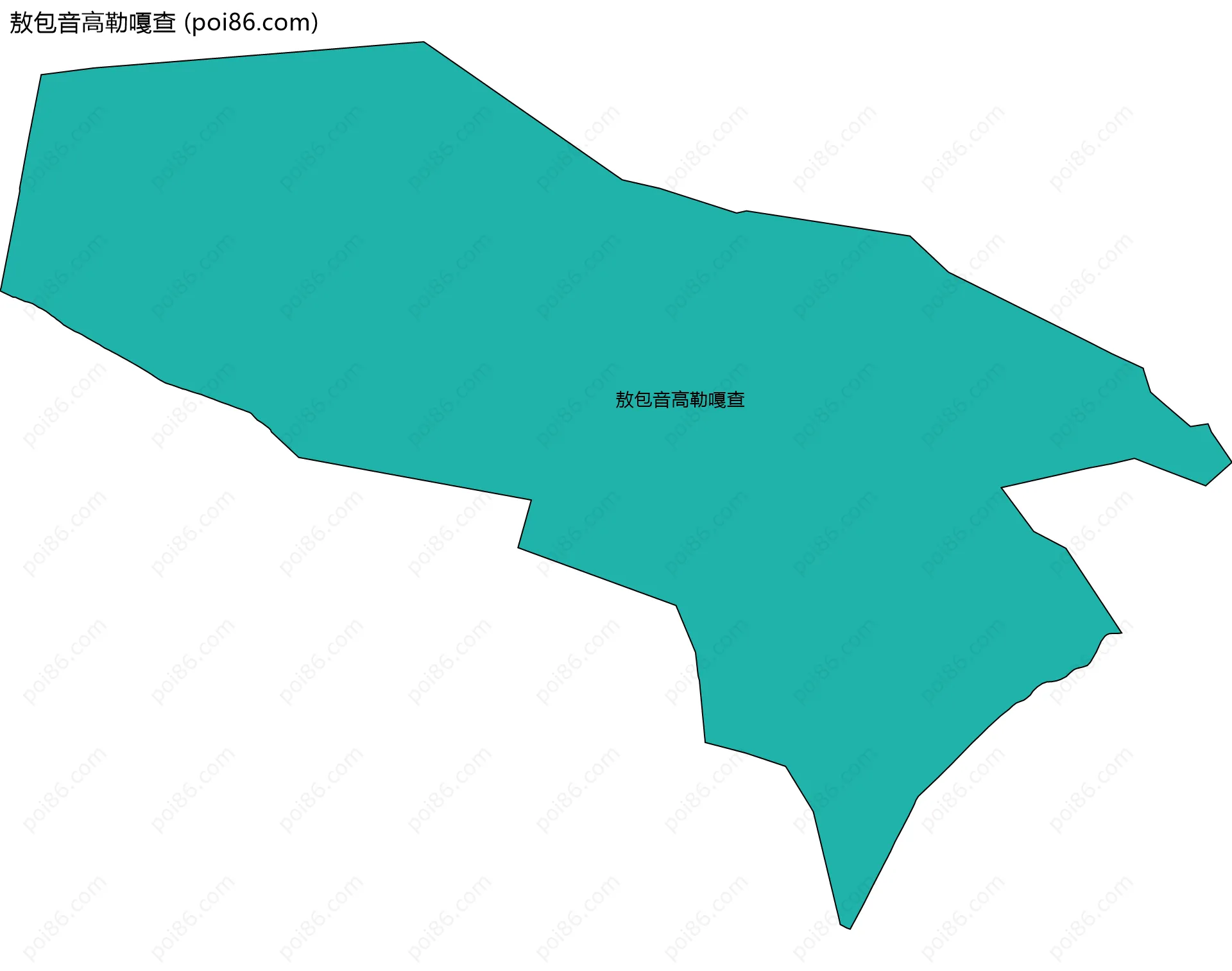 敖包音高勒嘎查边界地图