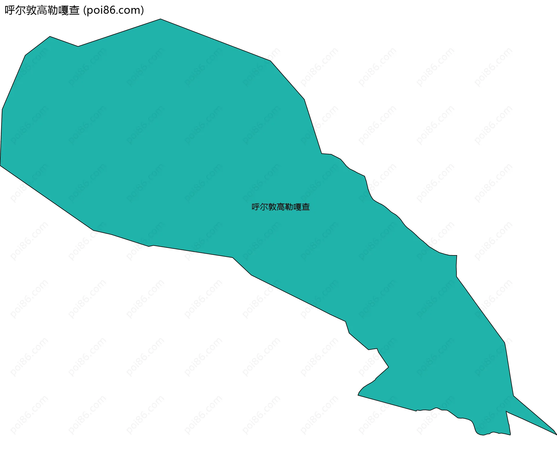 呼尔敦高勒嘎查边界地图