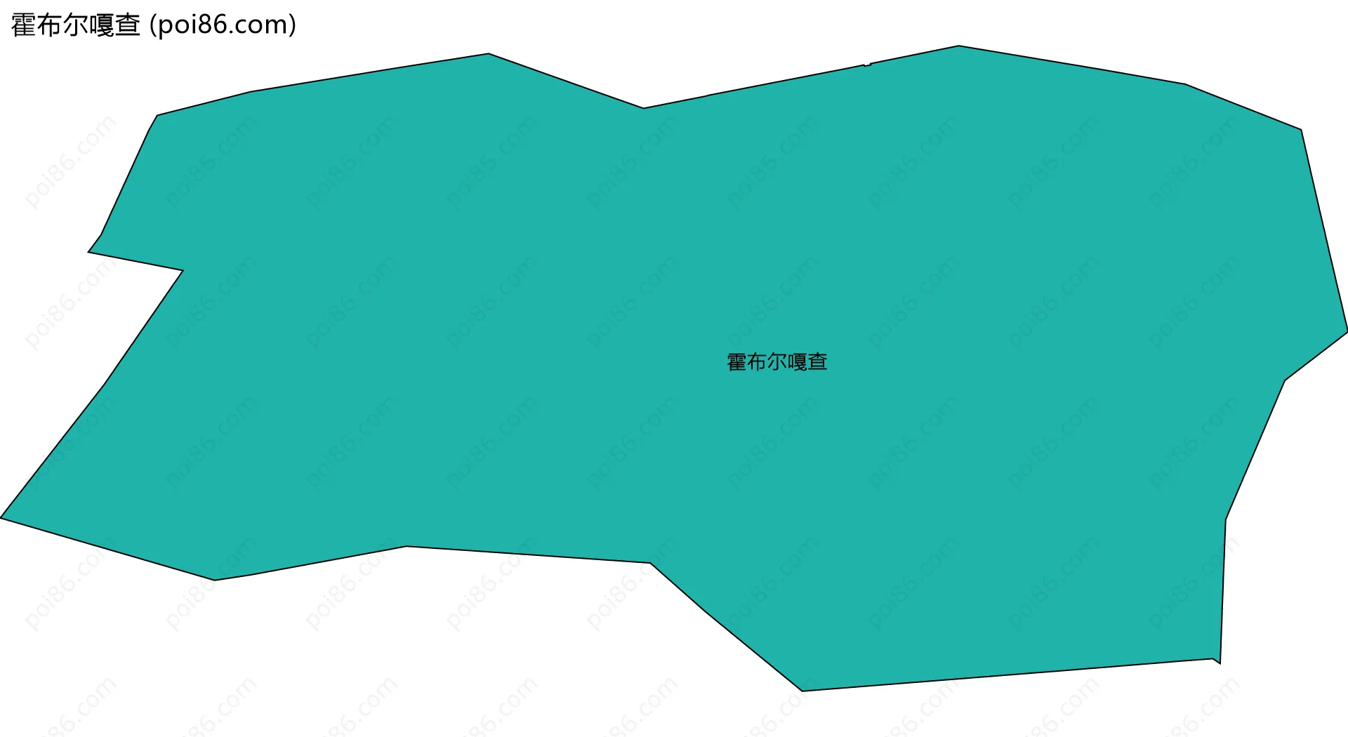 霍布尔嘎查边界地图