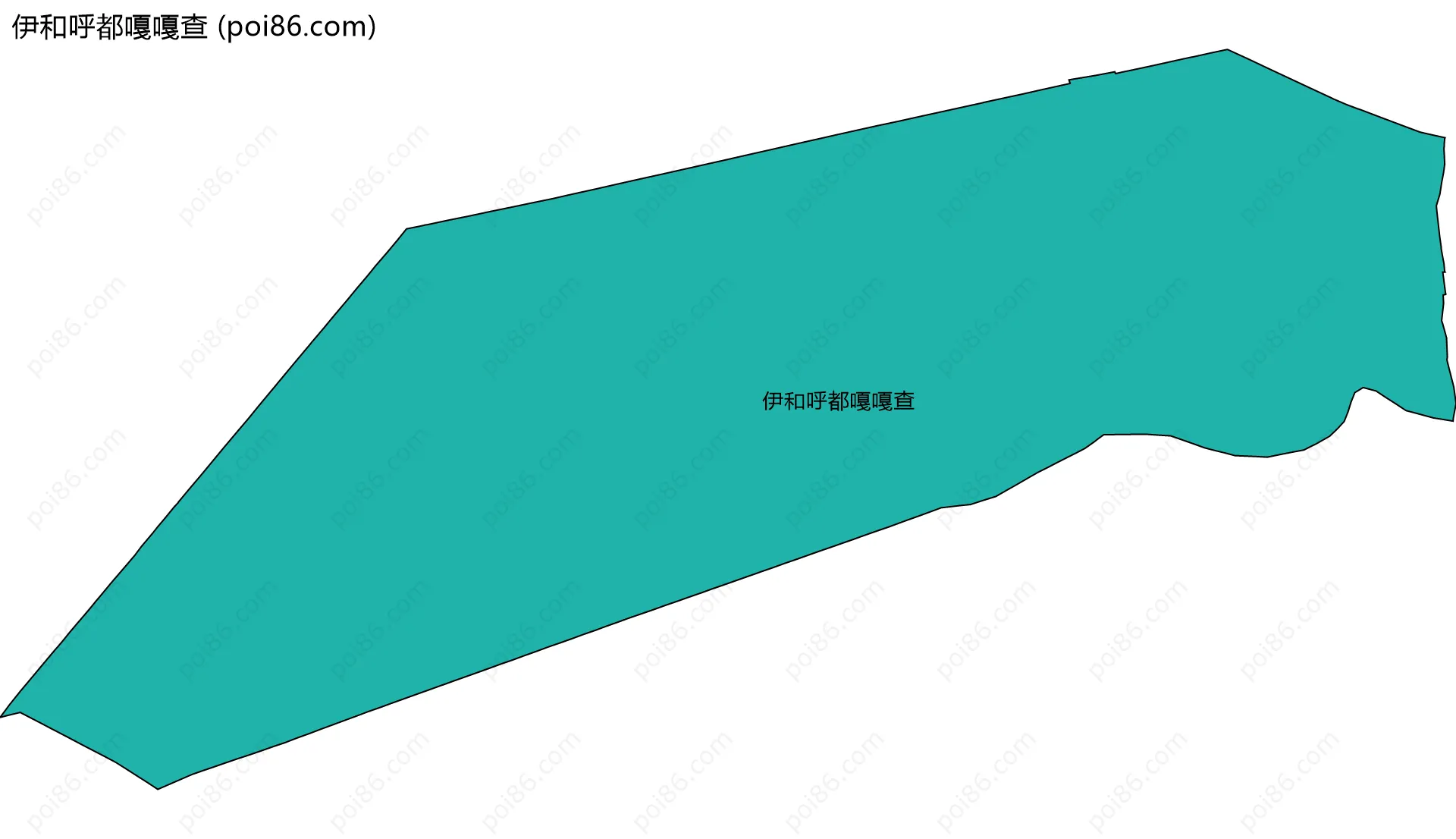 伊和呼都嘎嘎查边界地图