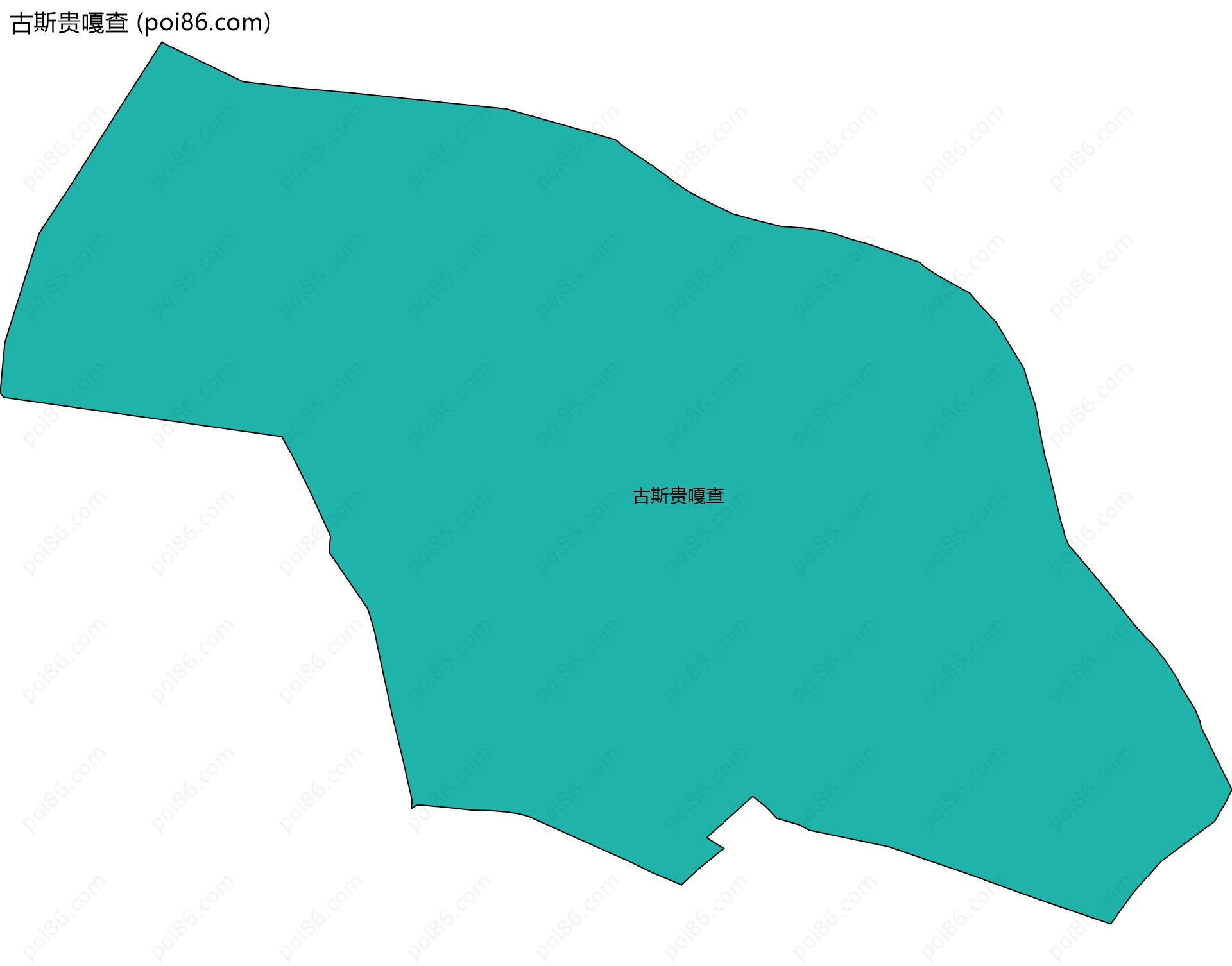 古斯贵嘎查边界地图