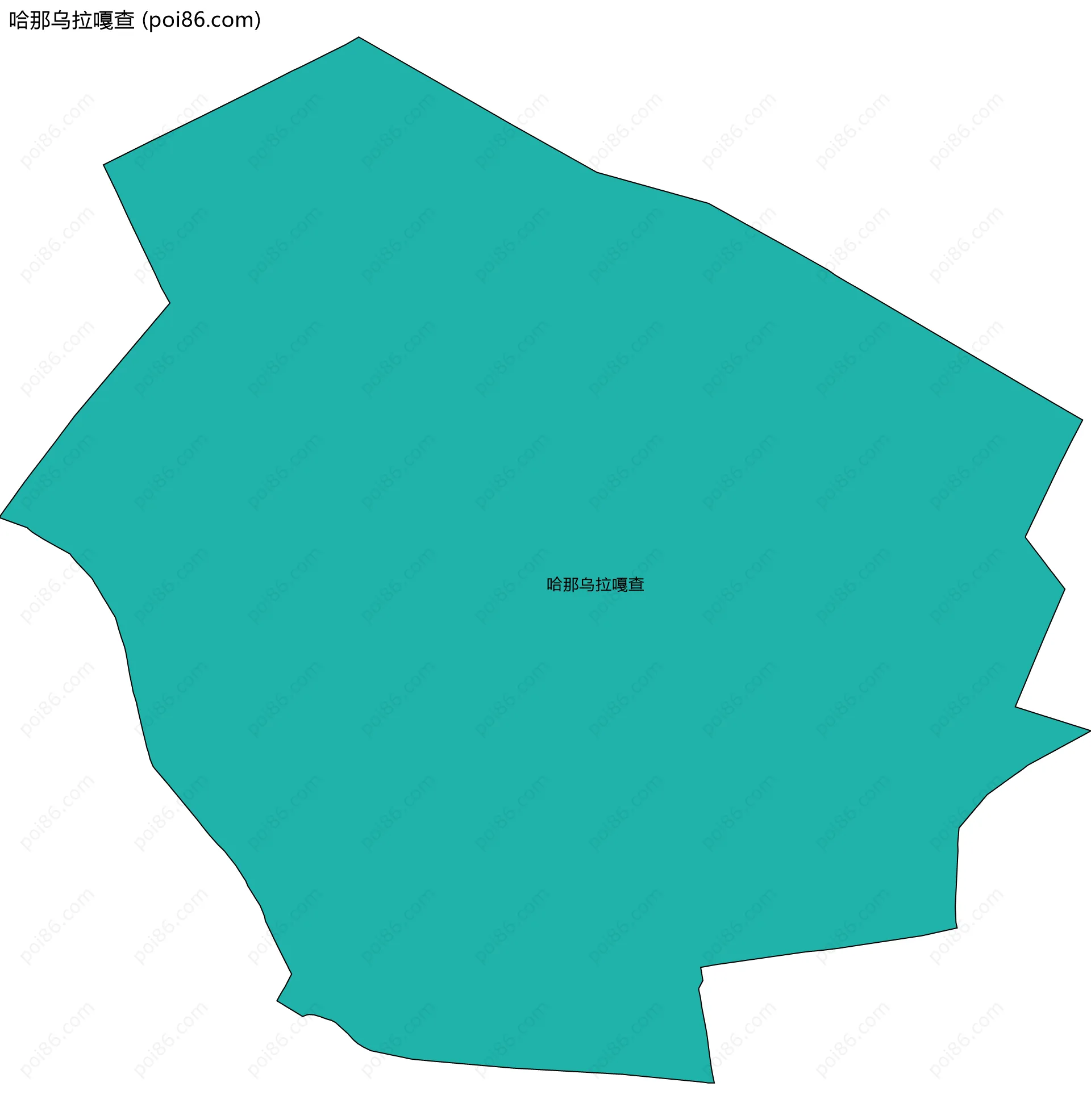 哈那乌拉嘎查边界地图