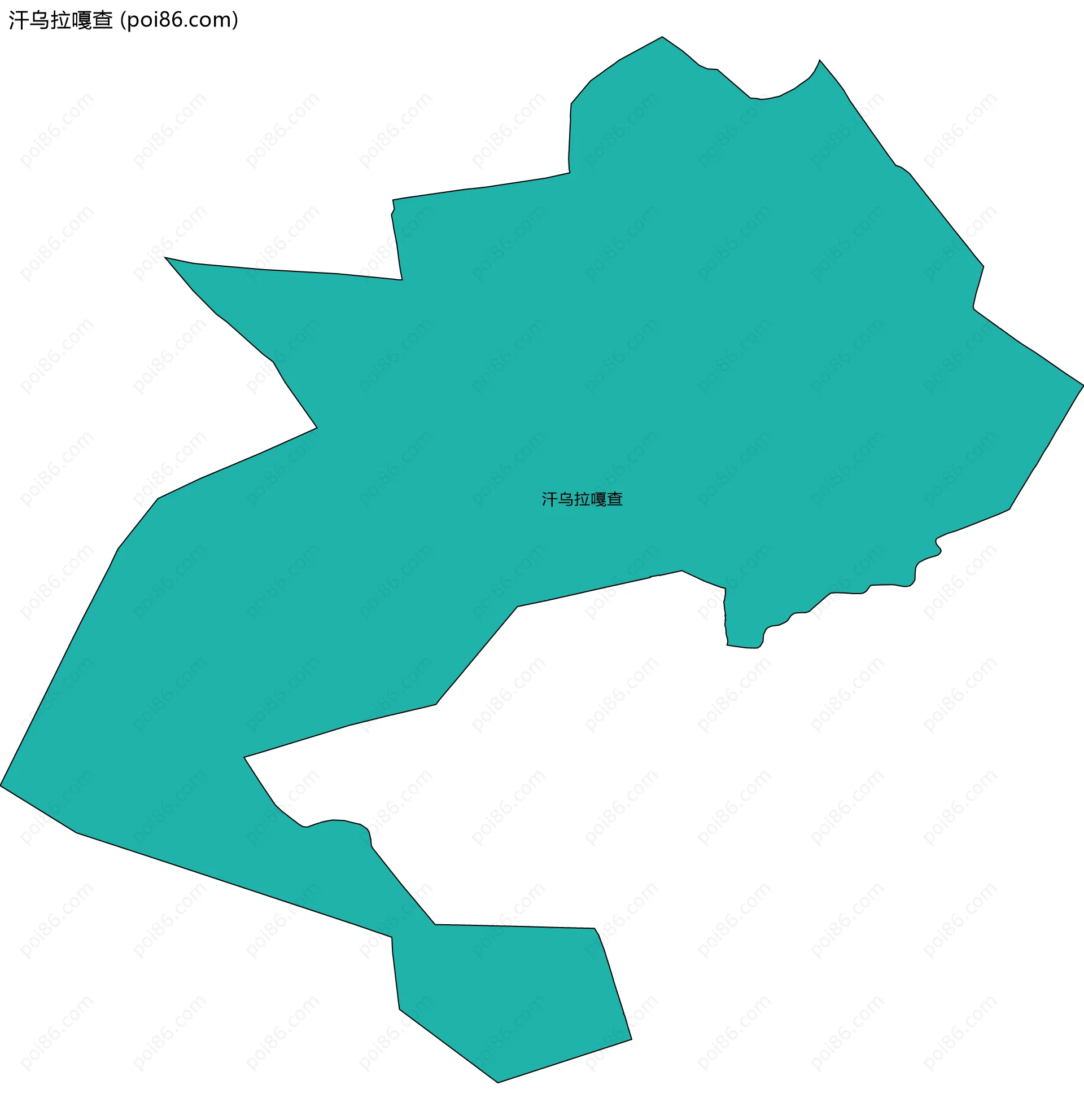 汗乌拉嘎查边界地图