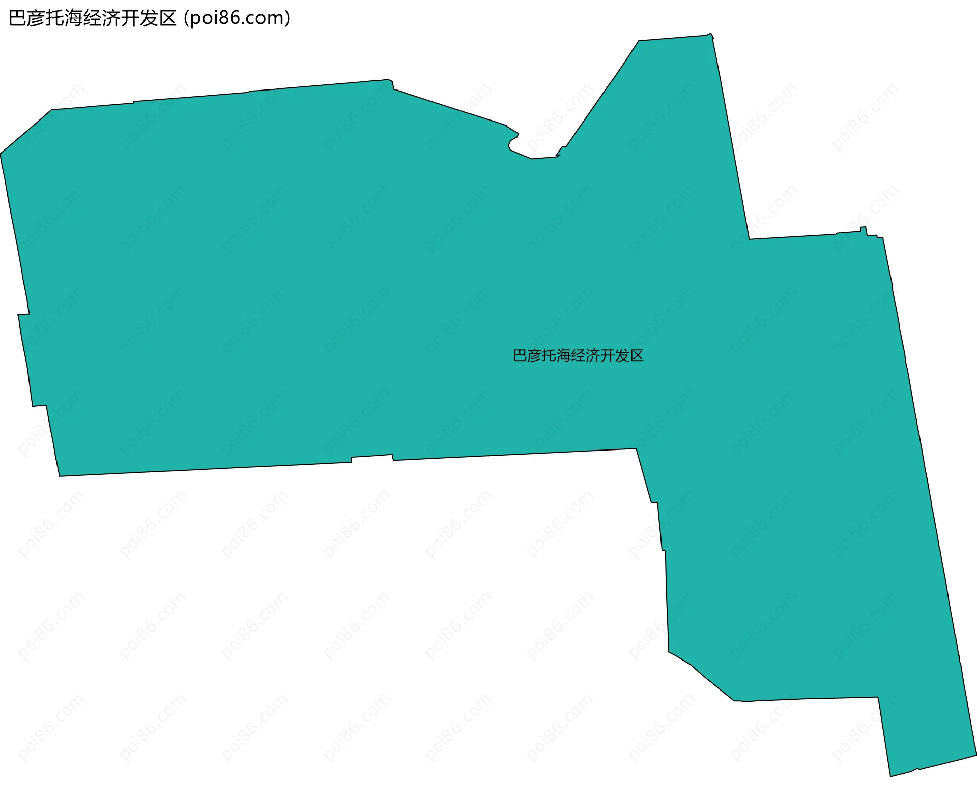 巴彦托海经济开发区边界地图(五级行政区划)