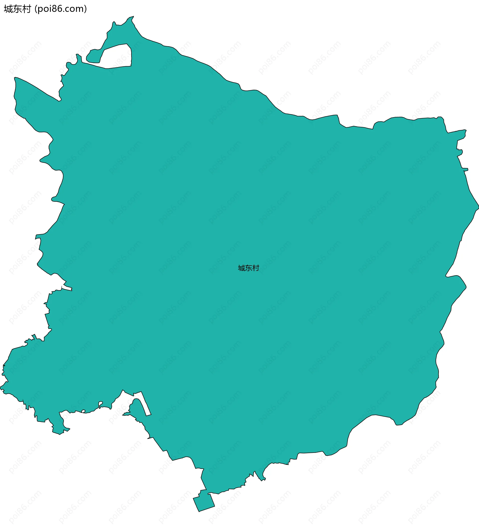 城东村边界地图