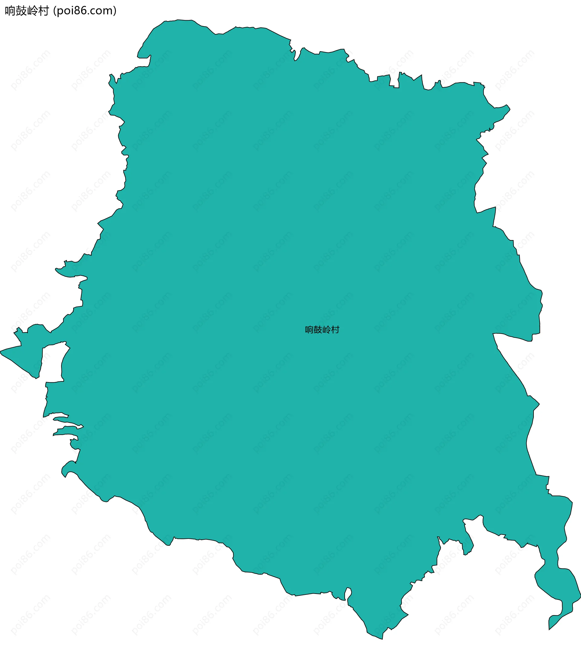 响鼓岭村边界地图