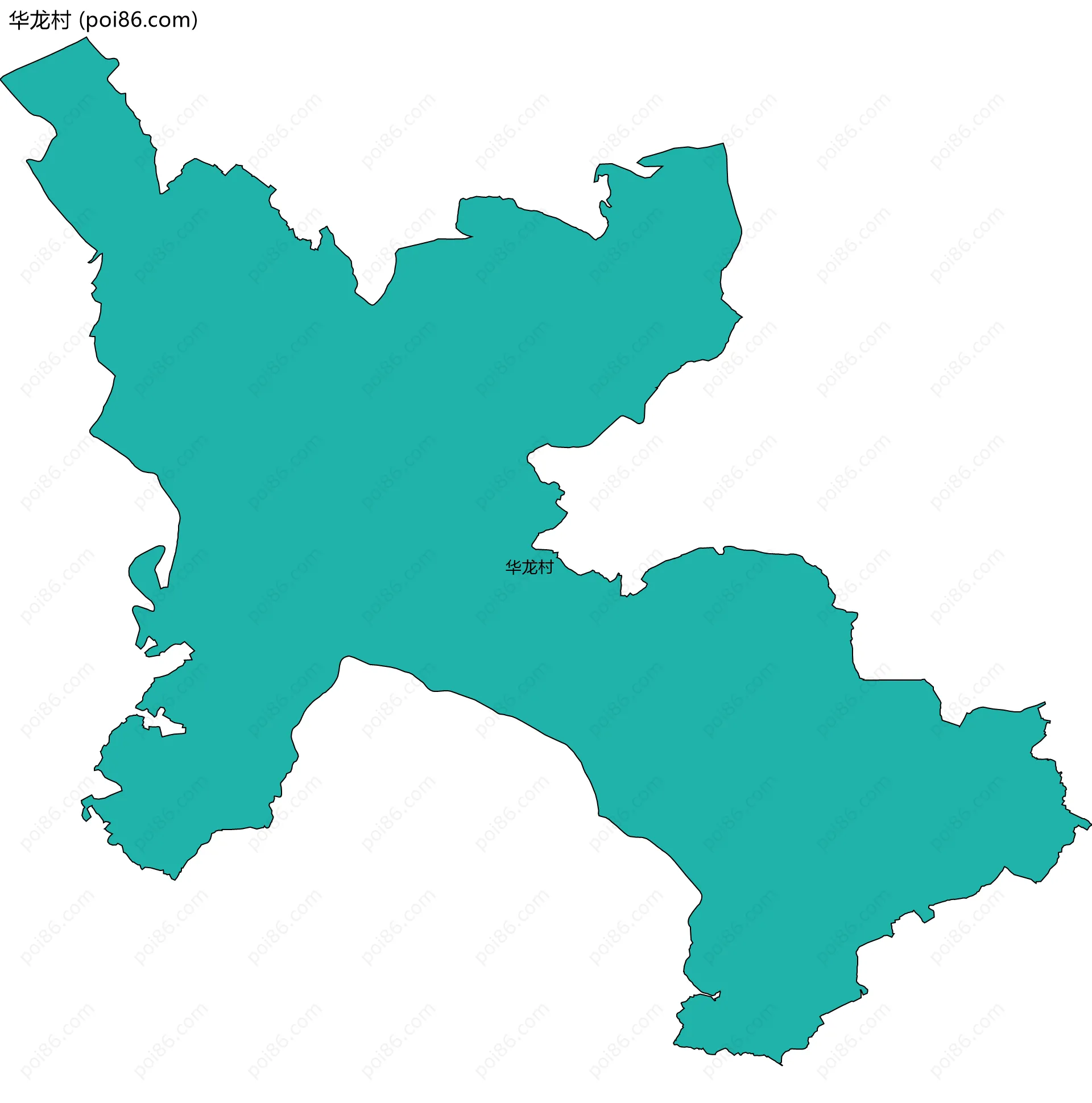 华龙村边界地图