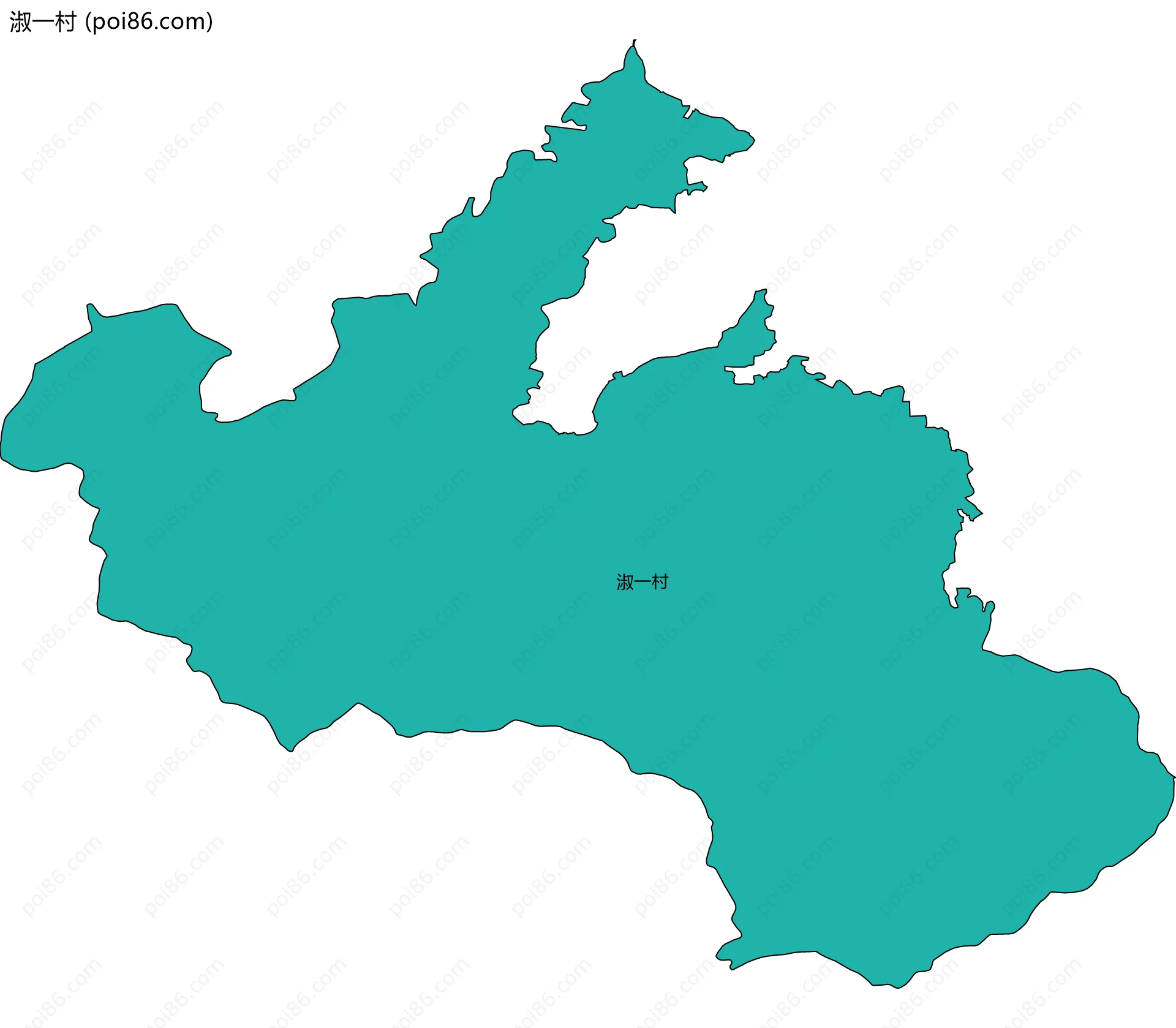 淑一村边界地图