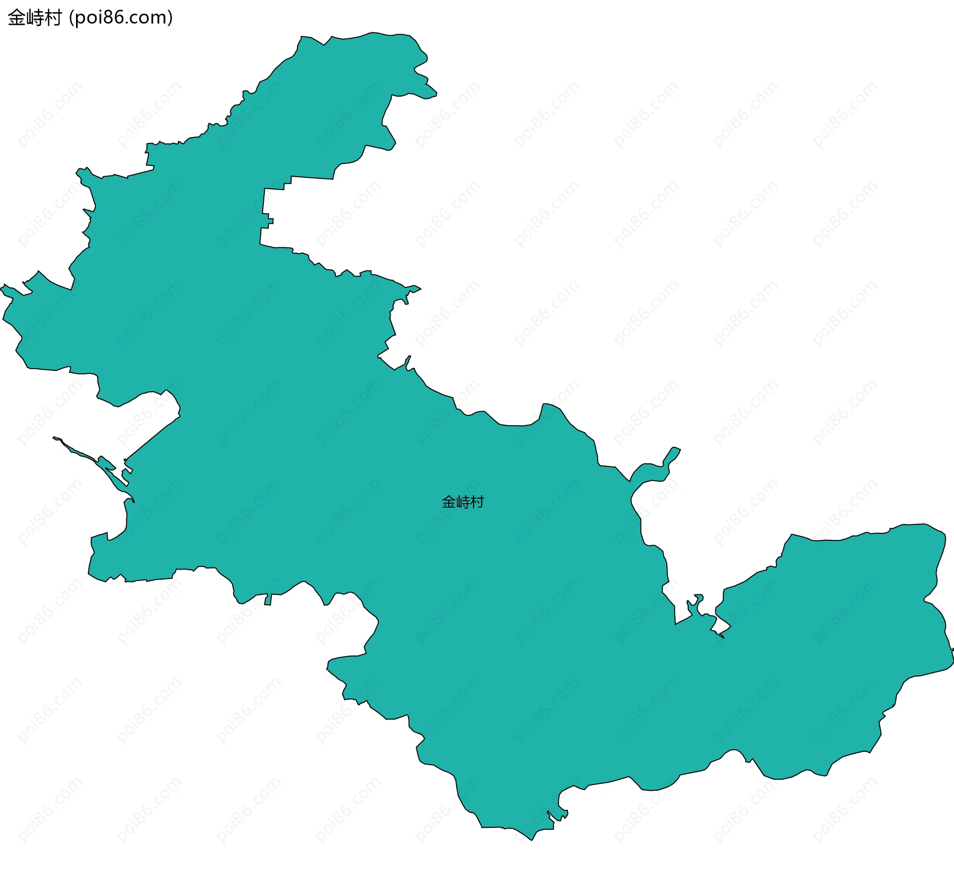 金峙村边界地图