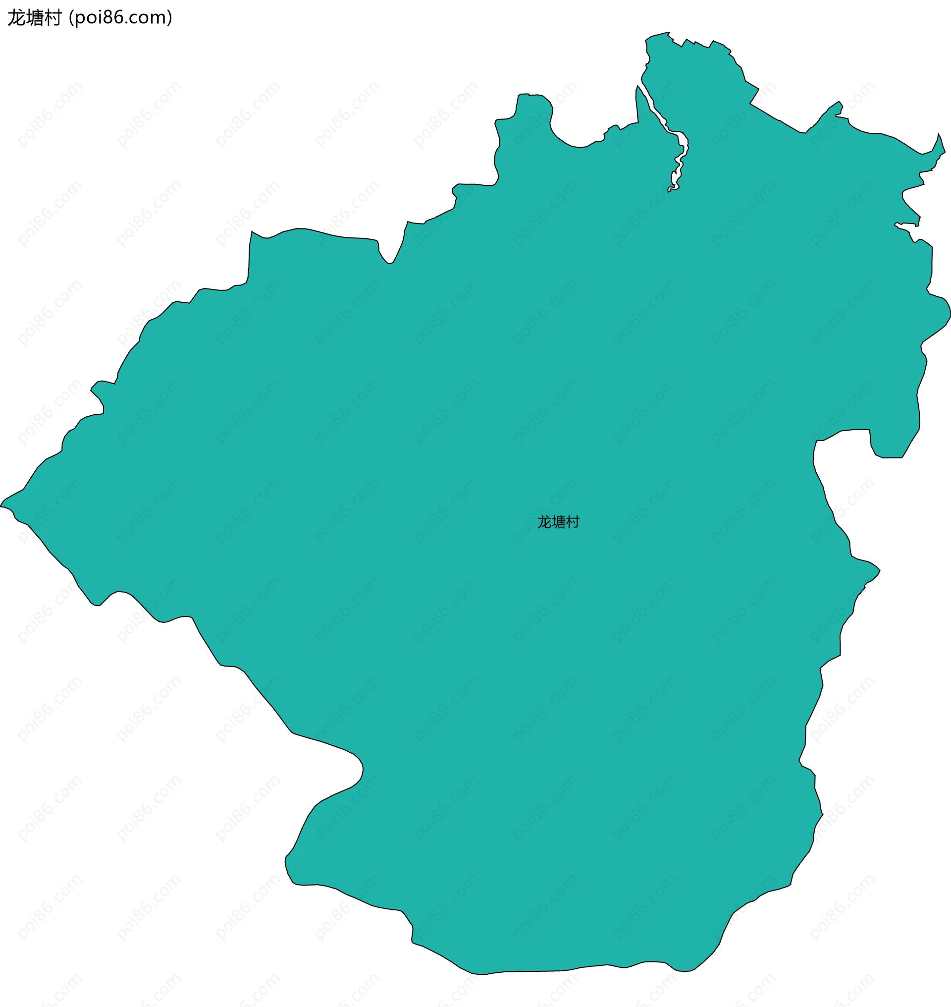 龙塘村边界地图