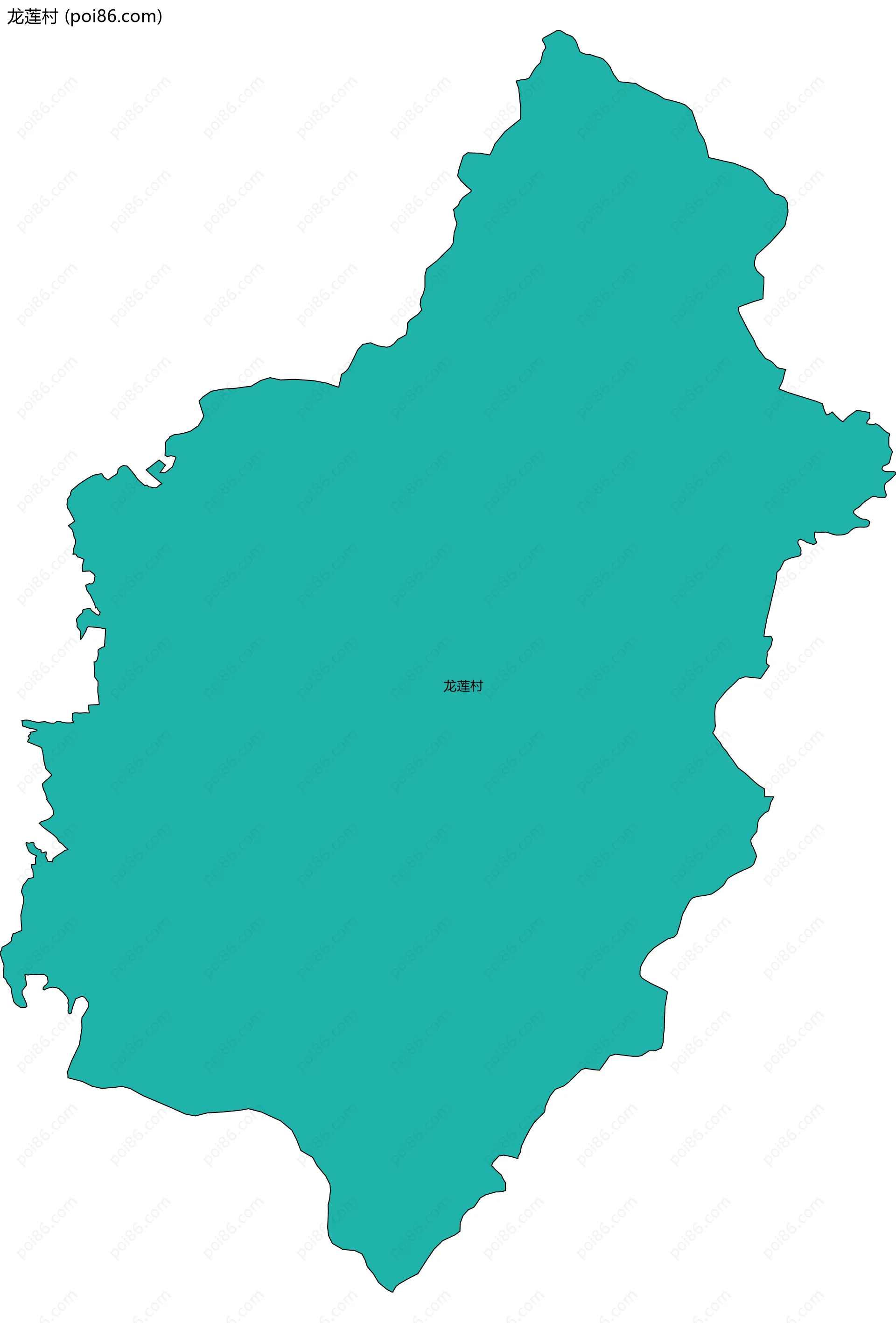 龙莲村边界地图