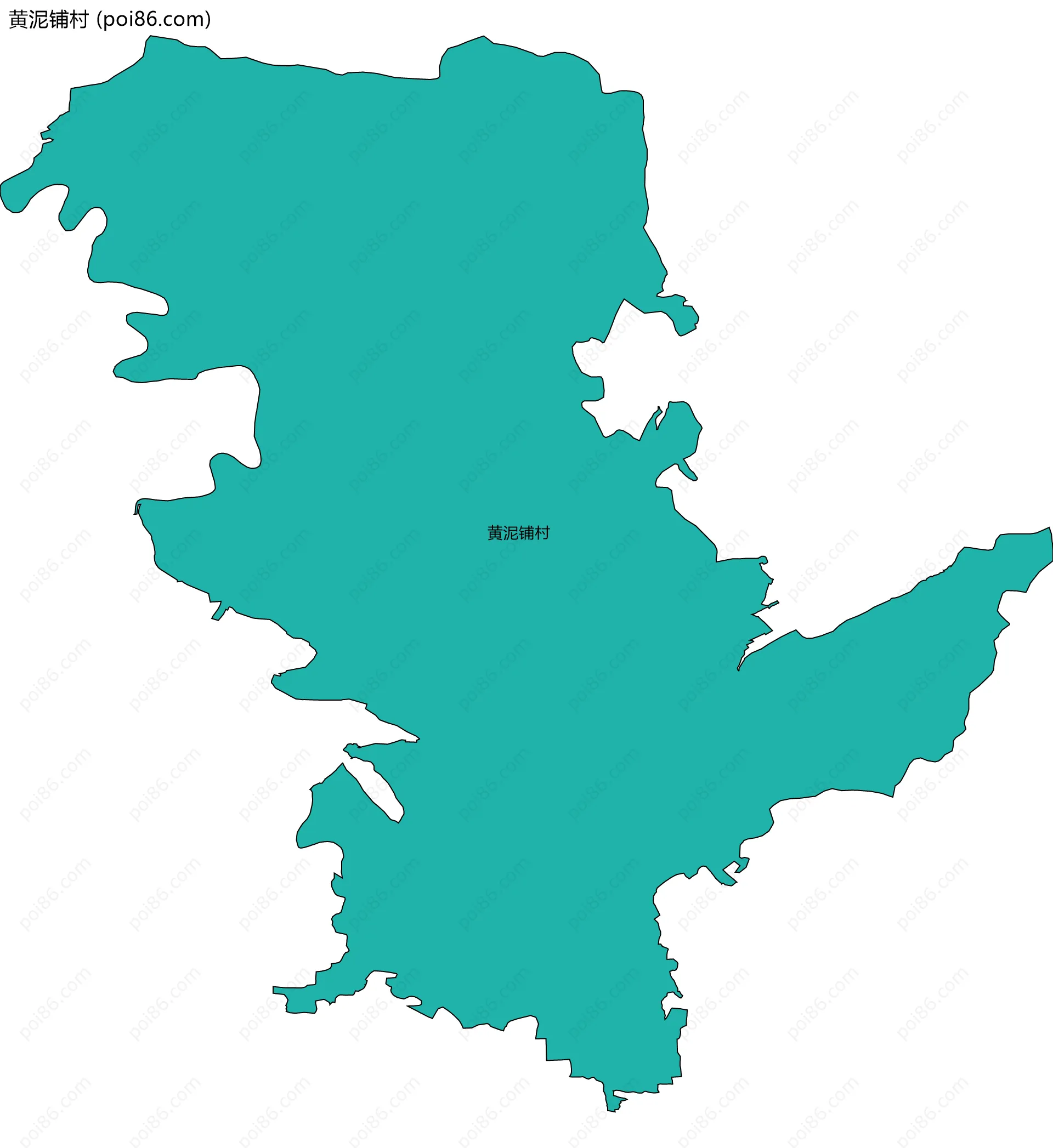 黄泥铺村边界地图