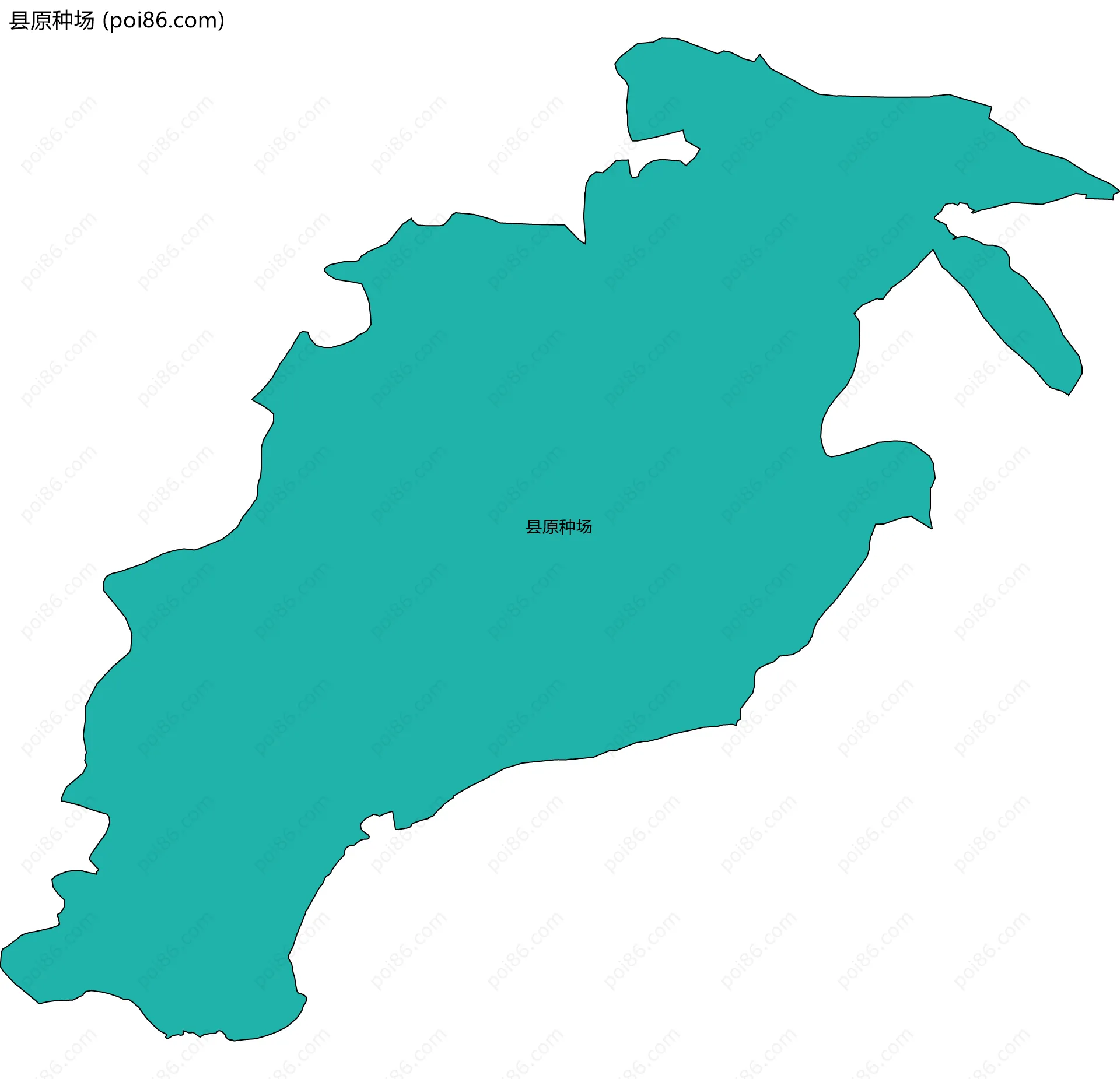 县原种场边界地图