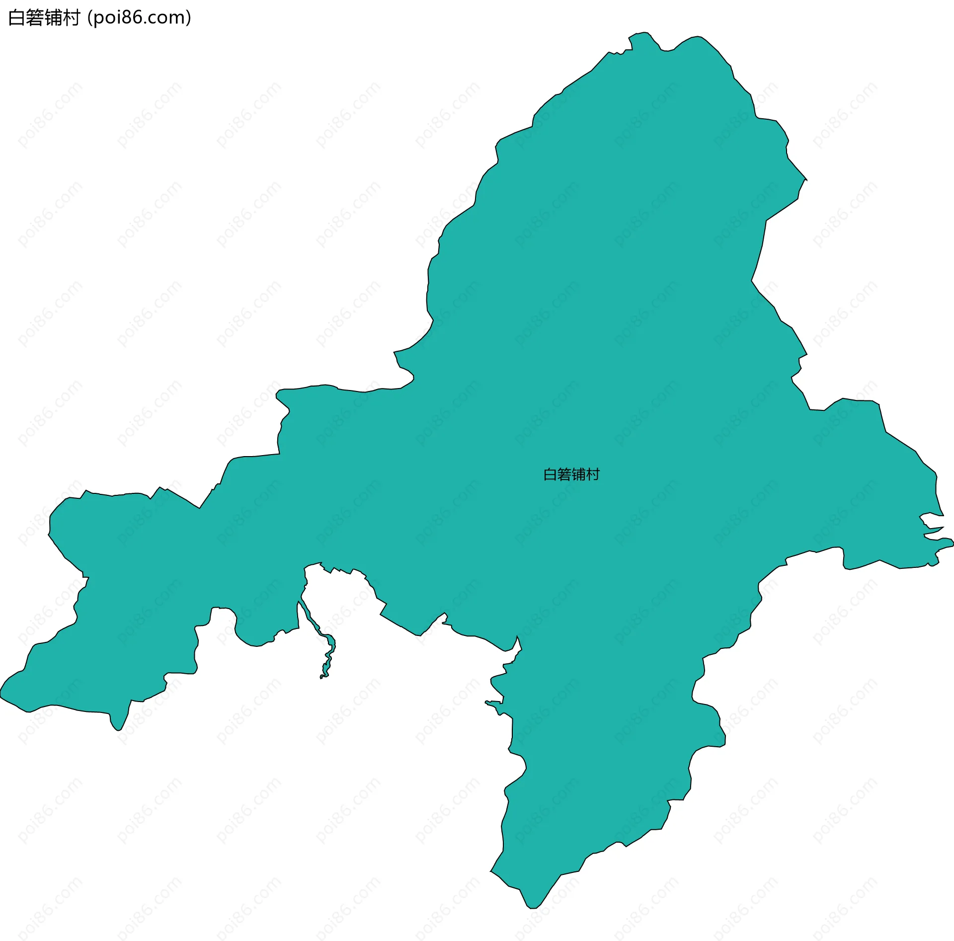 白箬铺村边界地图