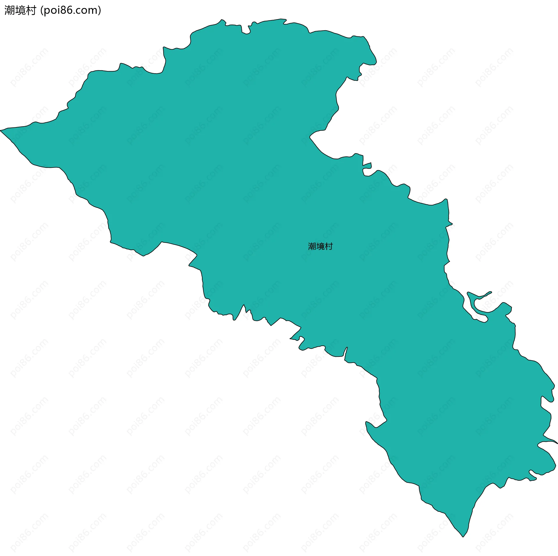 潮境村边界地图