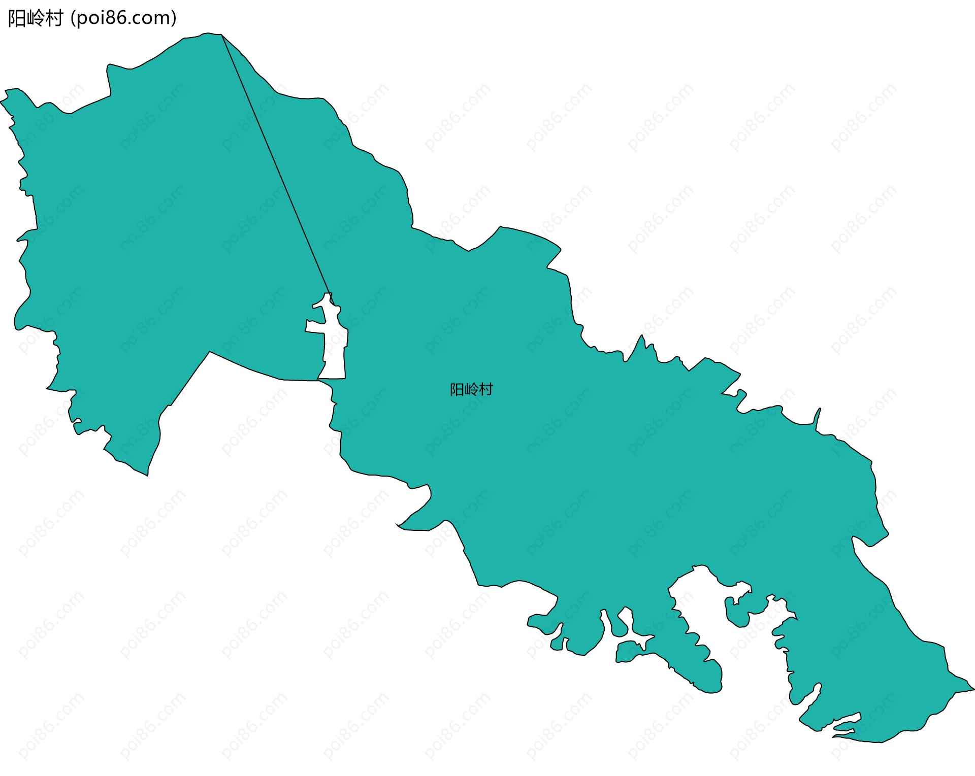 阳岭村边界地图