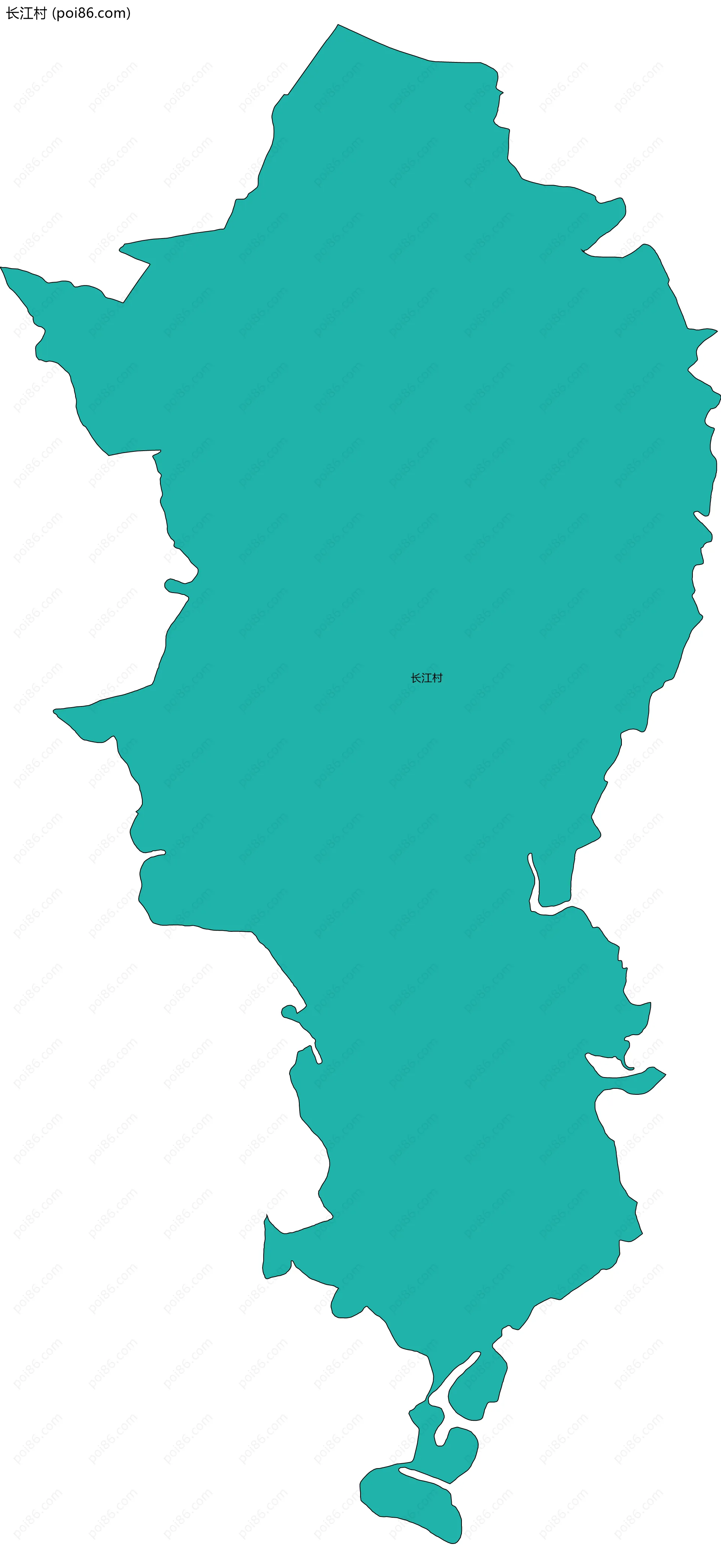 长江村边界地图