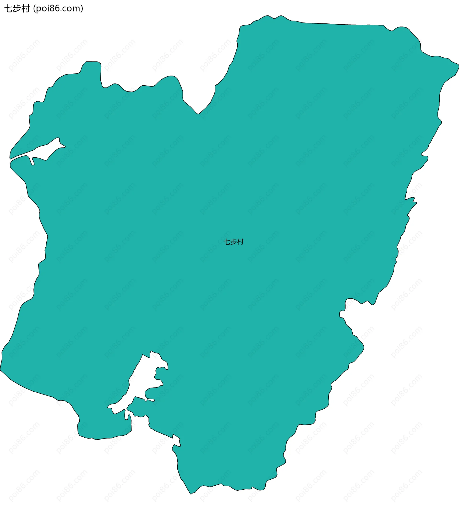 七步村边界地图