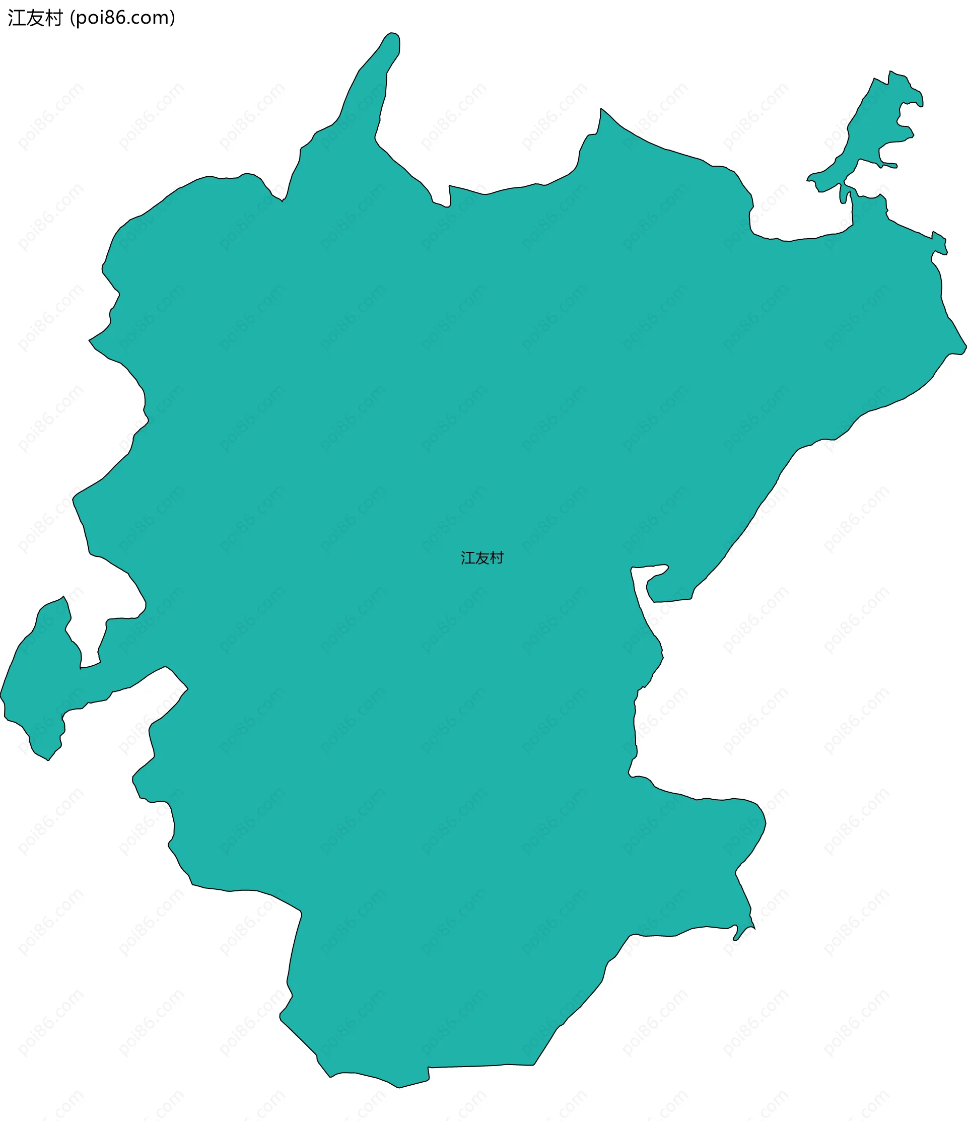 江友村边界地图