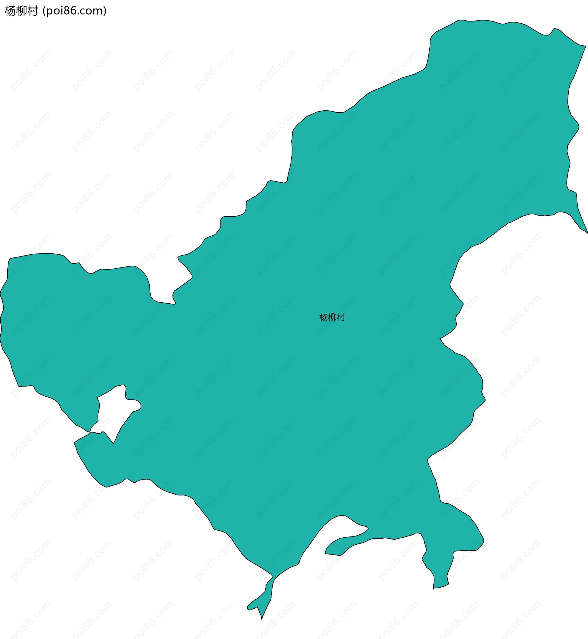 杨柳村边界地图