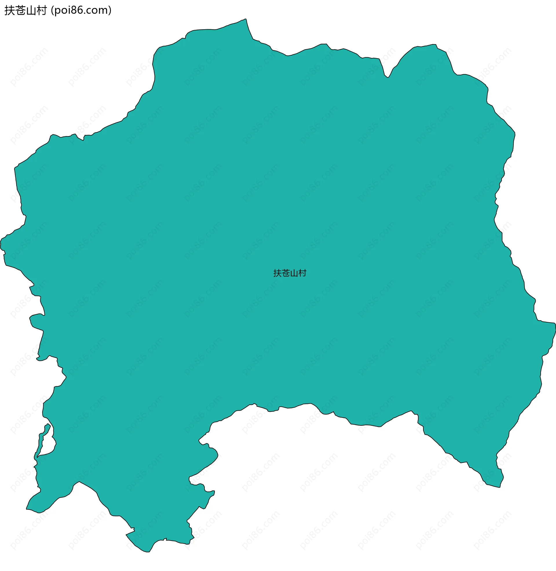 扶苍山村边界地图