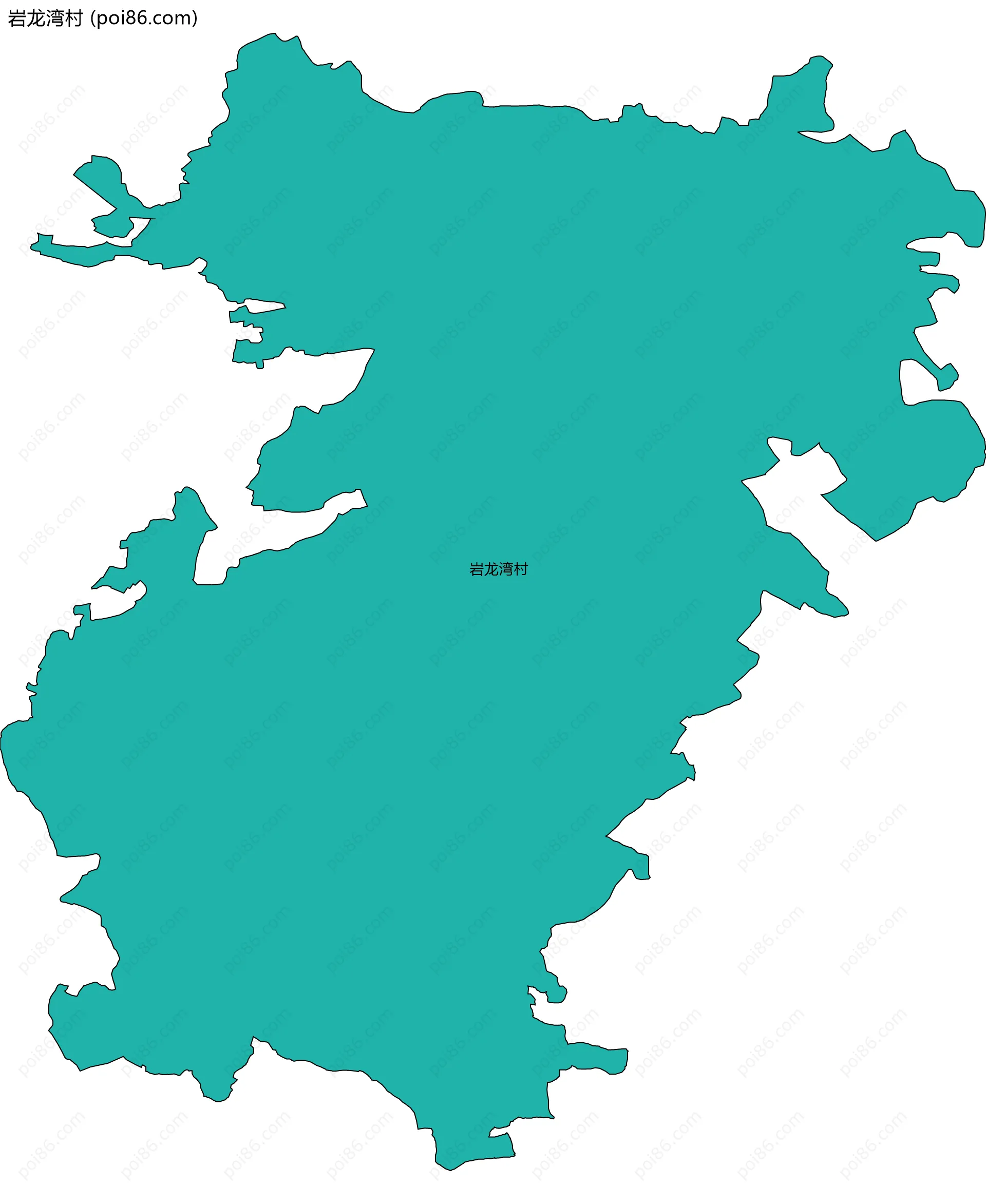 岩龙湾村边界地图