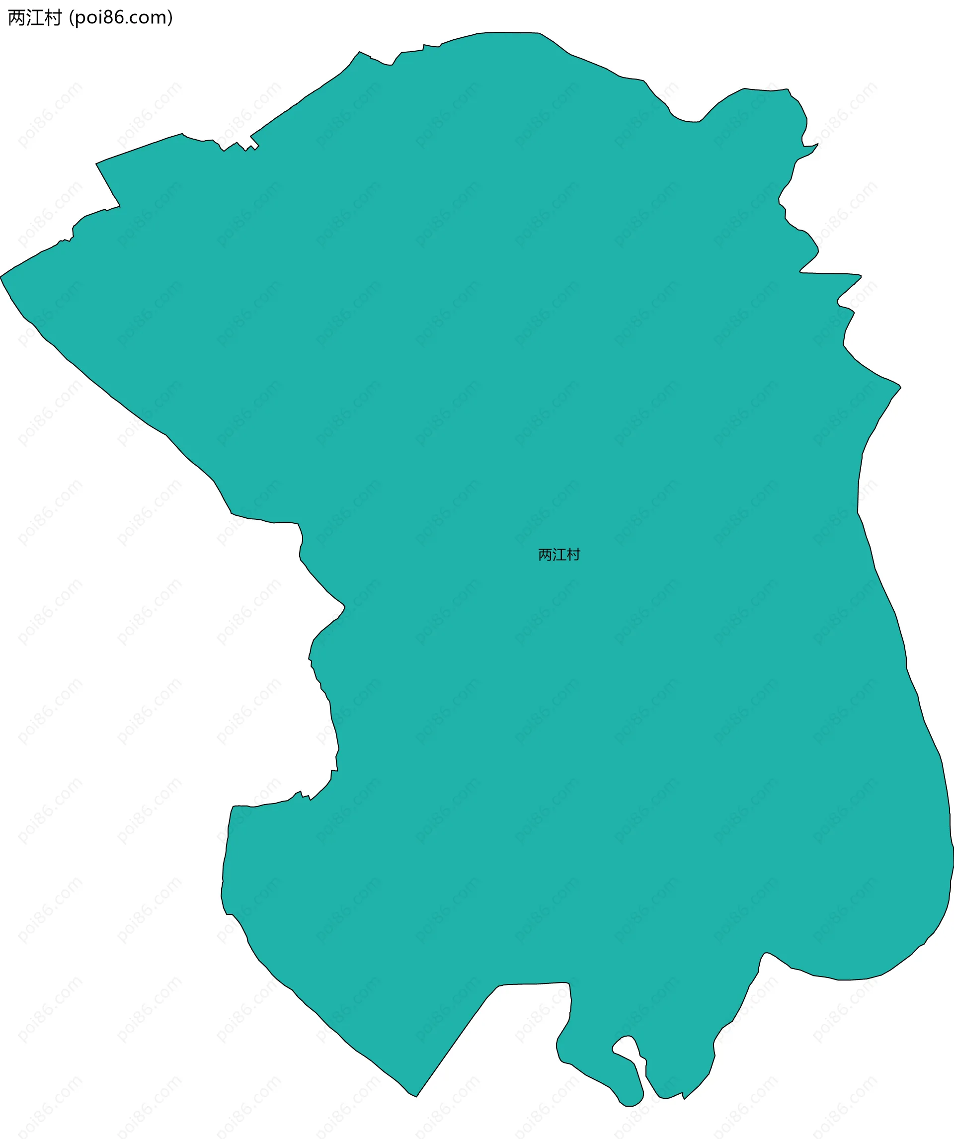 两江村边界地图