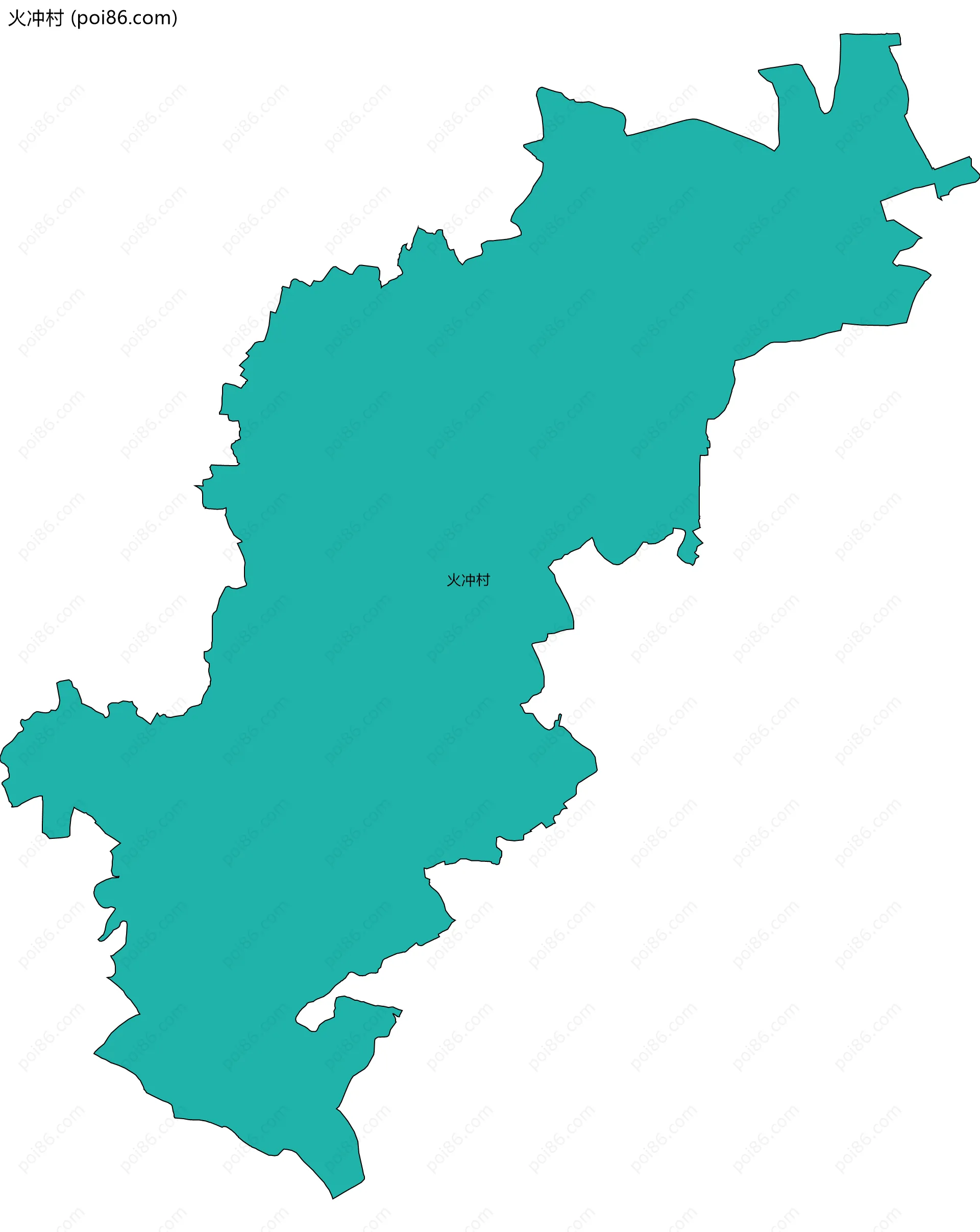 火冲村边界地图