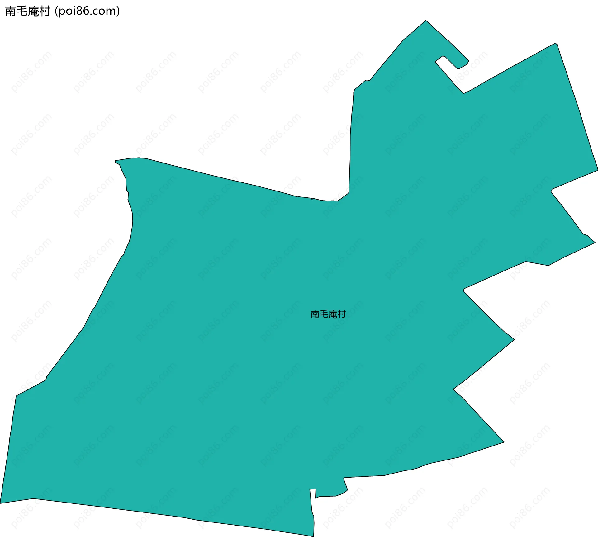 南毛庵村边界地图