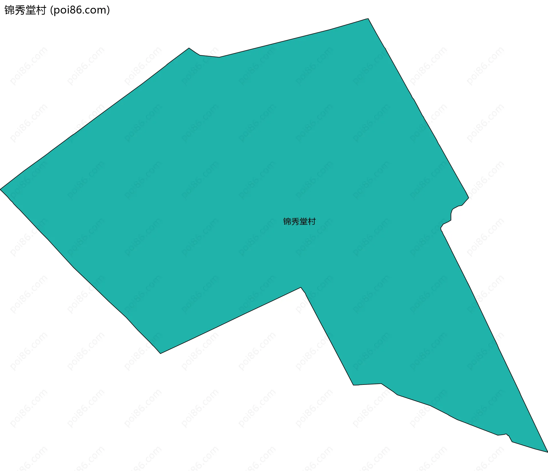 锦秀堂村边界地图
