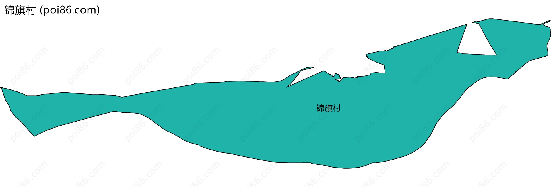 锦旗村边界地图