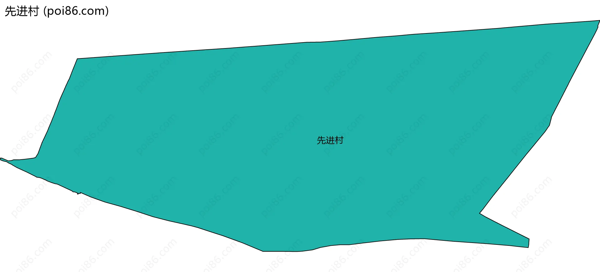 先进村边界地图