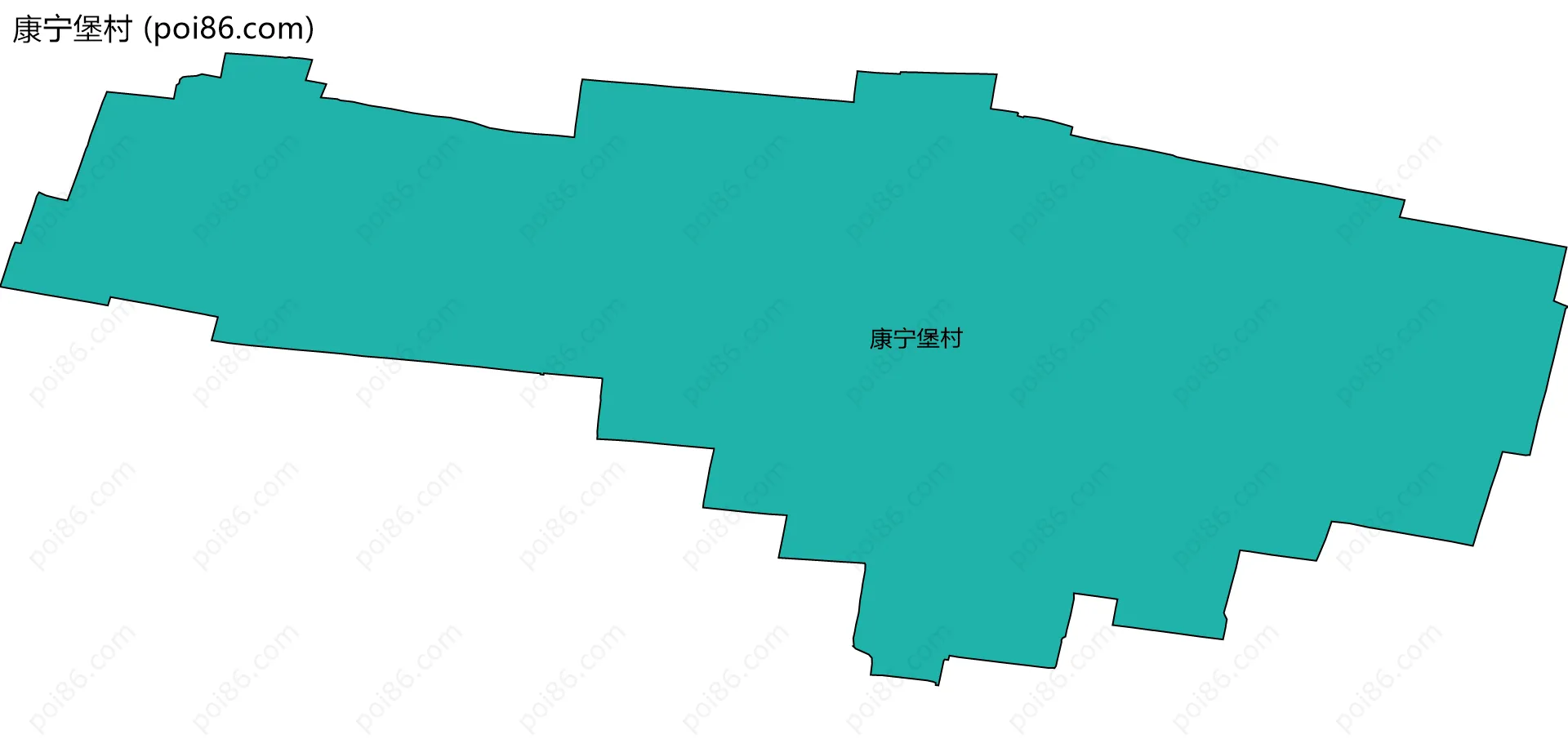 康宁堡村边界地图