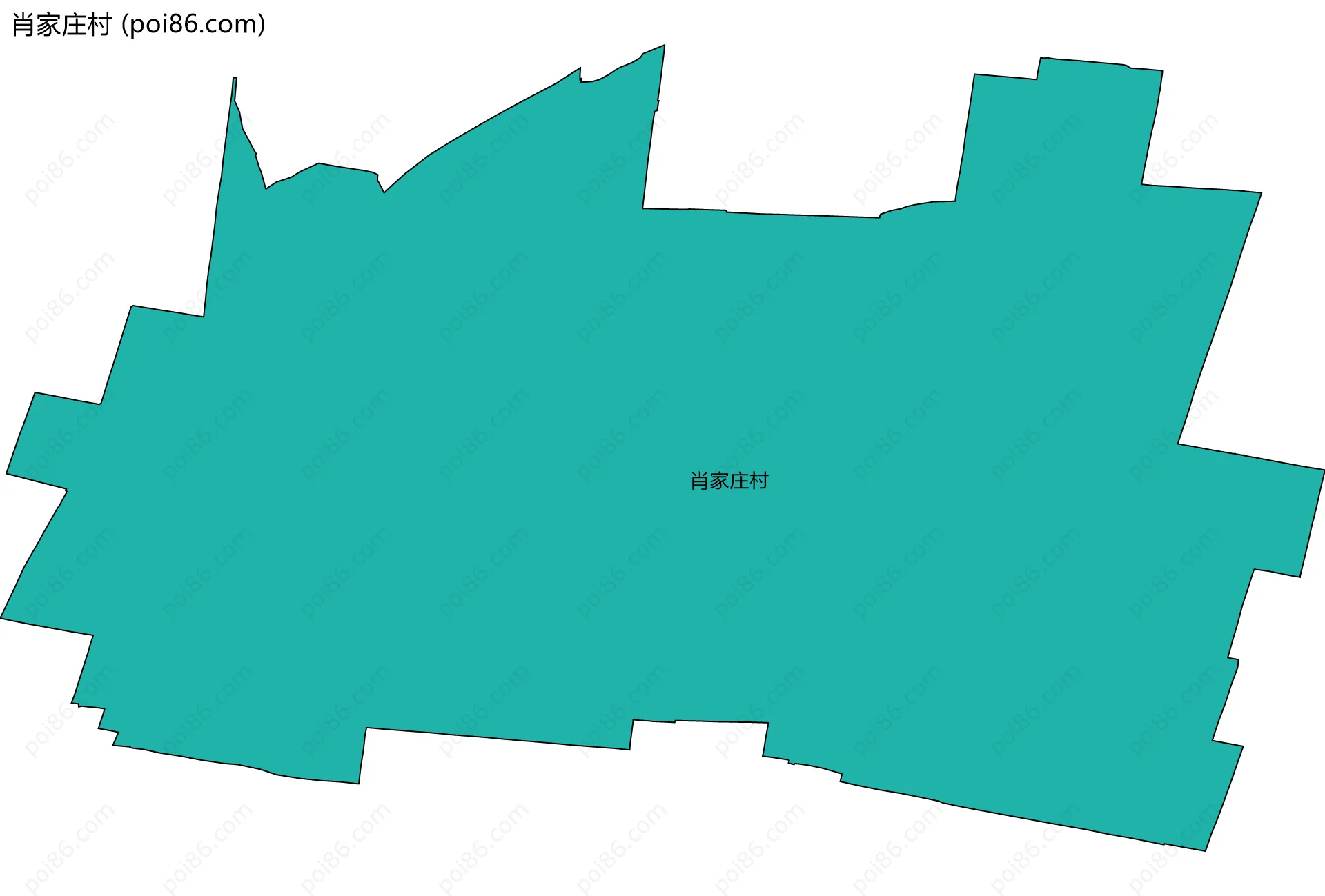 肖家庄村边界地图