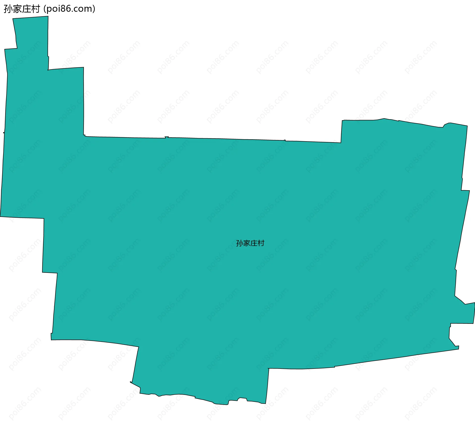 孙家庄村边界地图
