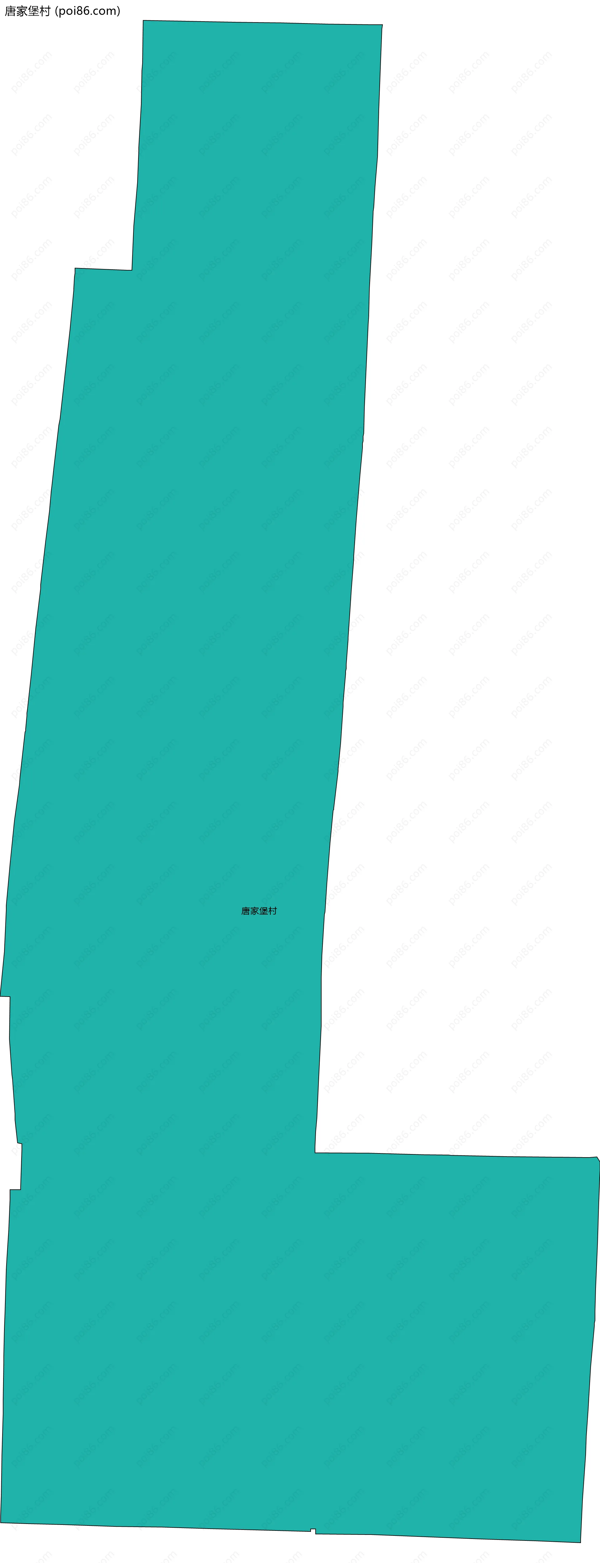 唐家堡村边界地图