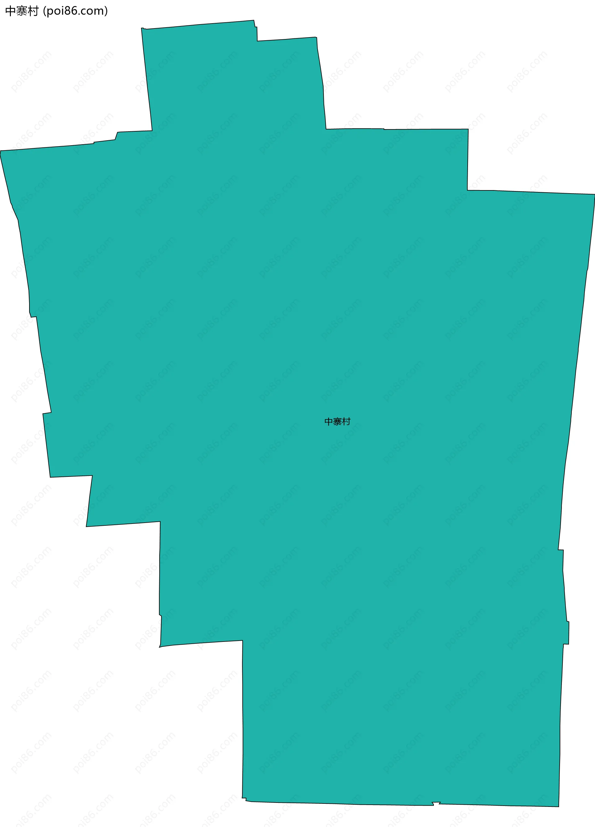 中寨村边界地图