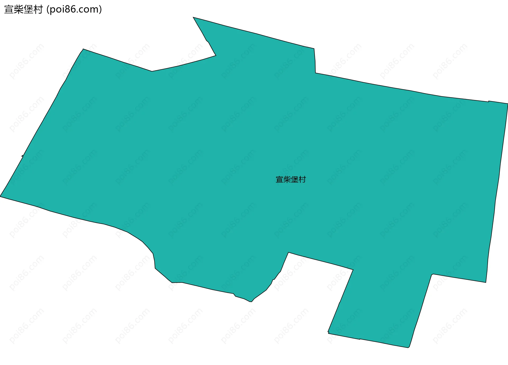 宣柴堡村边界地图