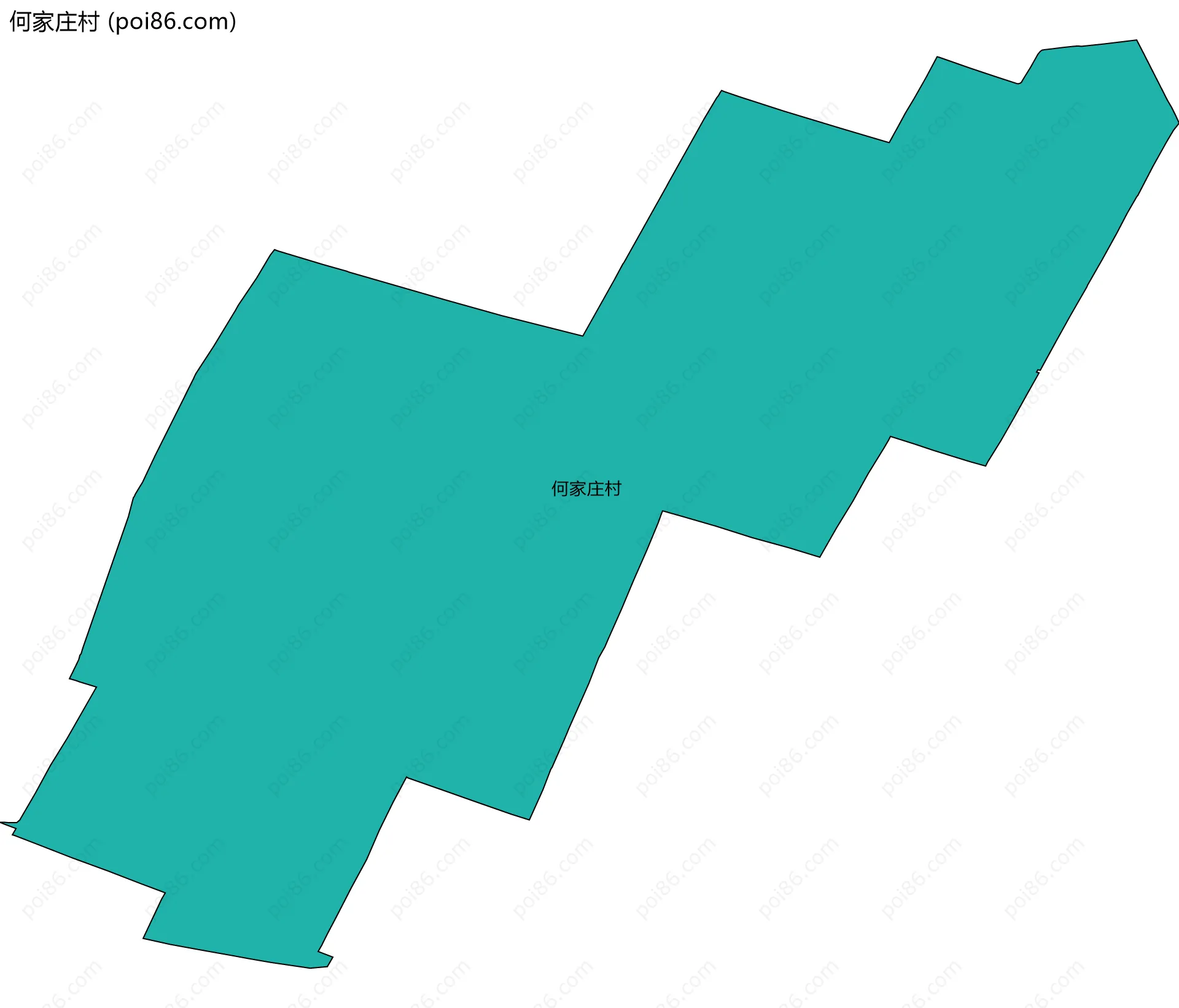 何家庄村边界地图